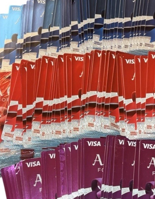 Empty Unloaded Gift Cards Large Mixed Lot Junk Journal Display Props 445 Cards