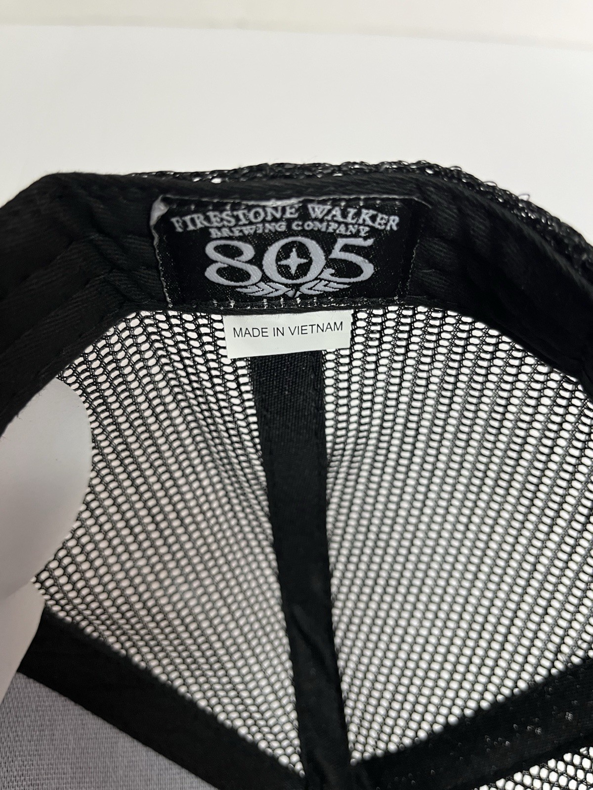 805 Brewery Trucker Hat Cap Snapback Black White Spellout Logo BRAND NEW