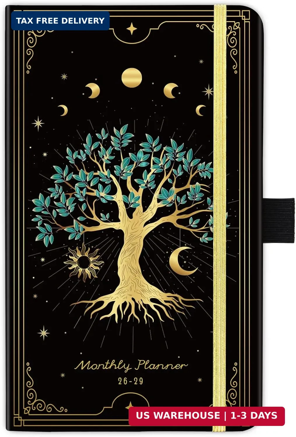 3 Year Pocket Calendar 2026-2029 Monthly Planner for Purse w/ Hard Cover