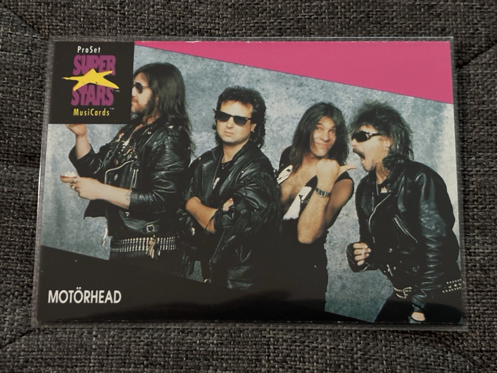 1991 Pro Set SuperStars MusiCards Motorhead #210 Lemmy Kilmister Ace Of Spades🃏