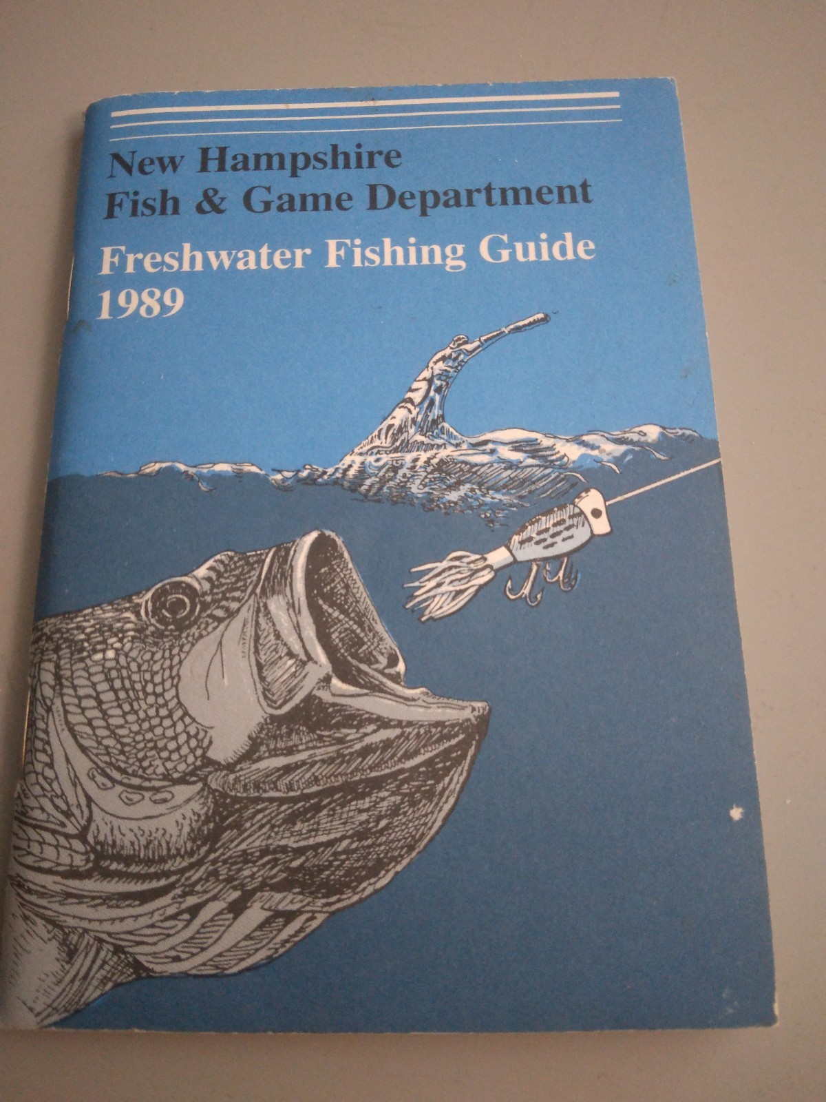 New Hampshire Fish & Game Department Freshwater Fishing Guide 1989 Booklet NH