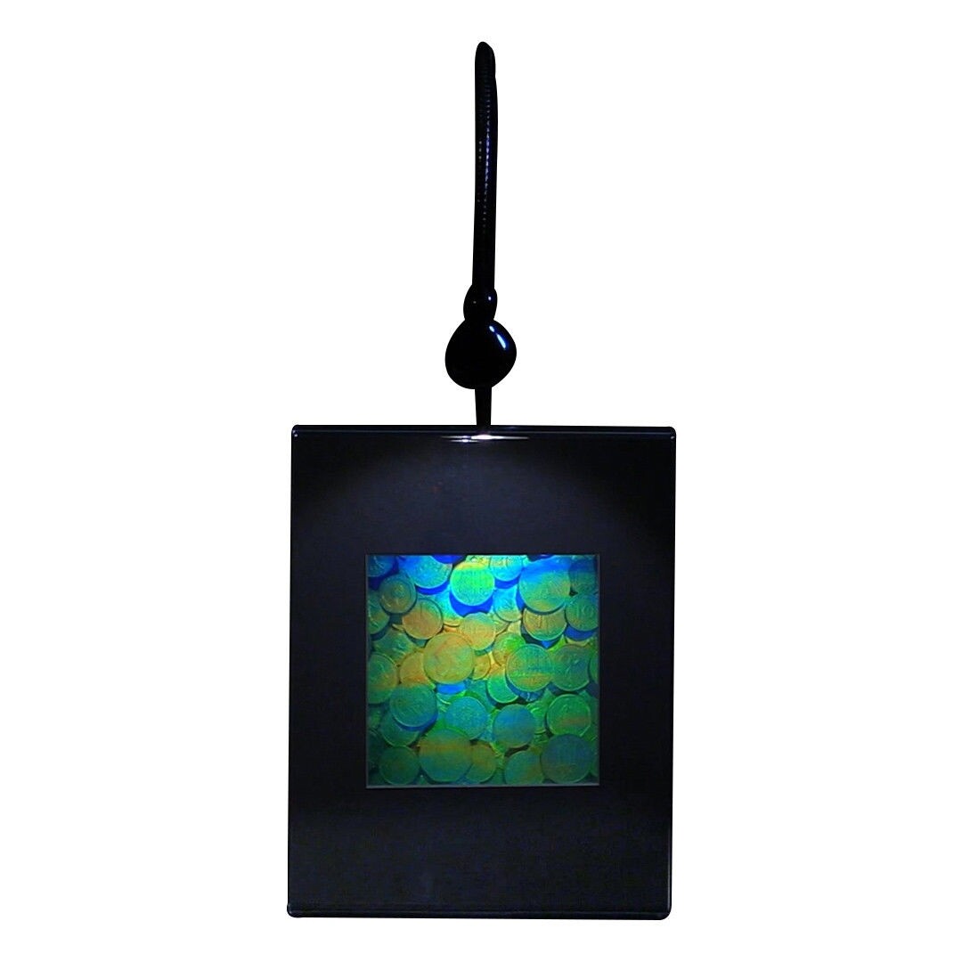 3D Foreign Coins Hologram Picture(LIGHTED DESK STAND), EMBOSSED Type Film