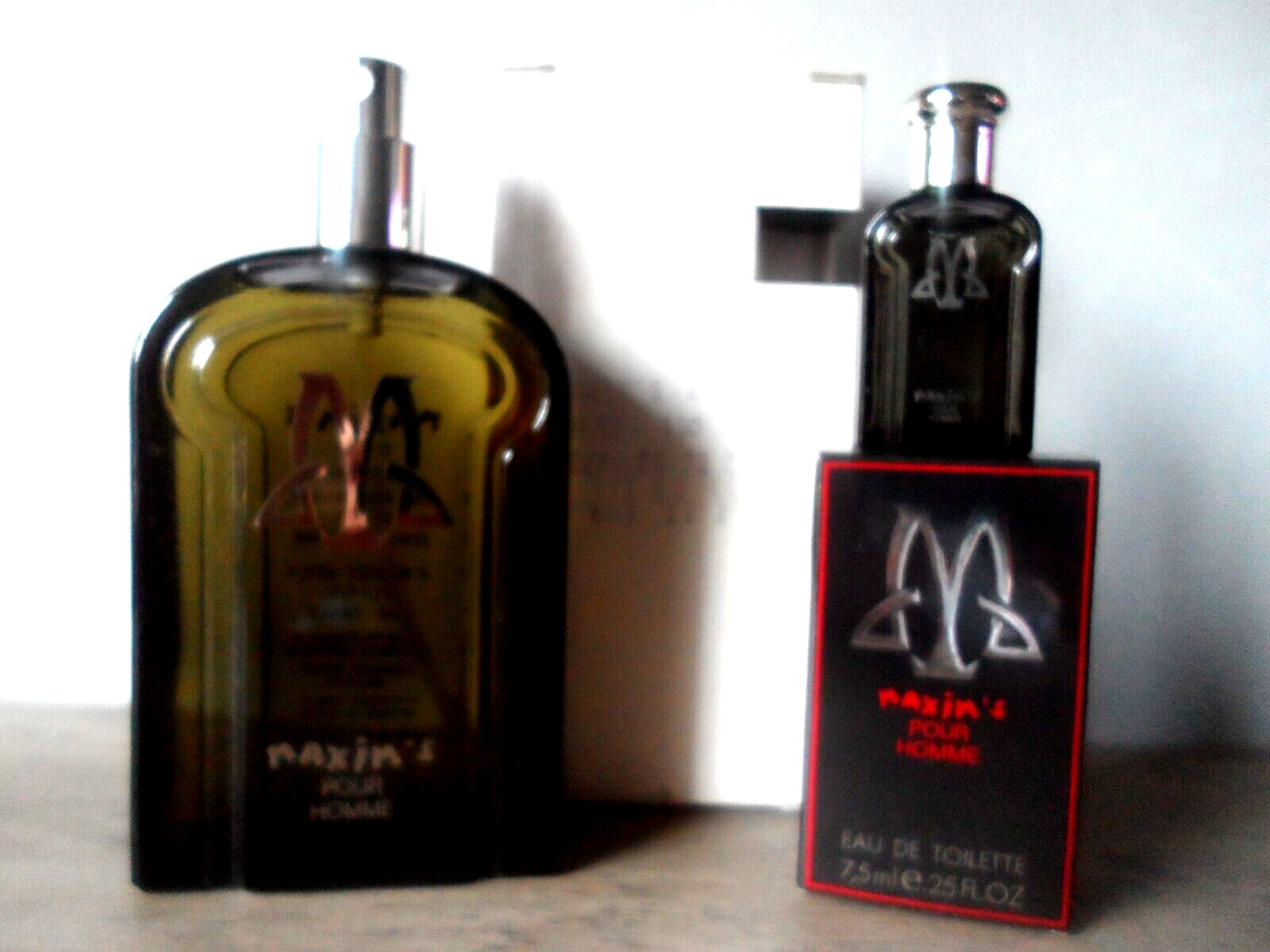 Maxim’s Homme EDT Spray 3.3 oz /100 ml No Cap+ 7.5 ml EDT Miniature New
