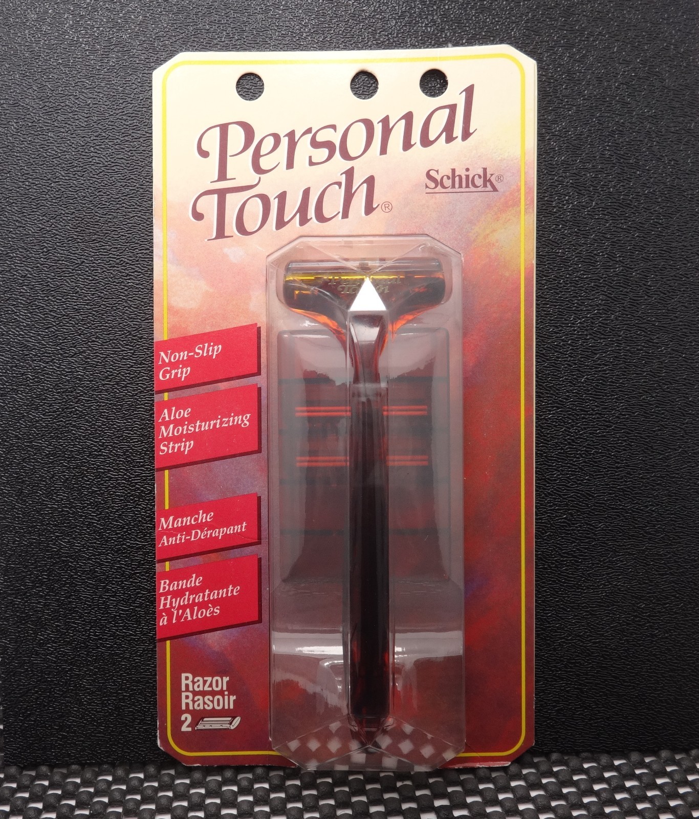 Vintage SCHICK Personal Touch Razor Handle W/ 2 Cartridge Refills NOS