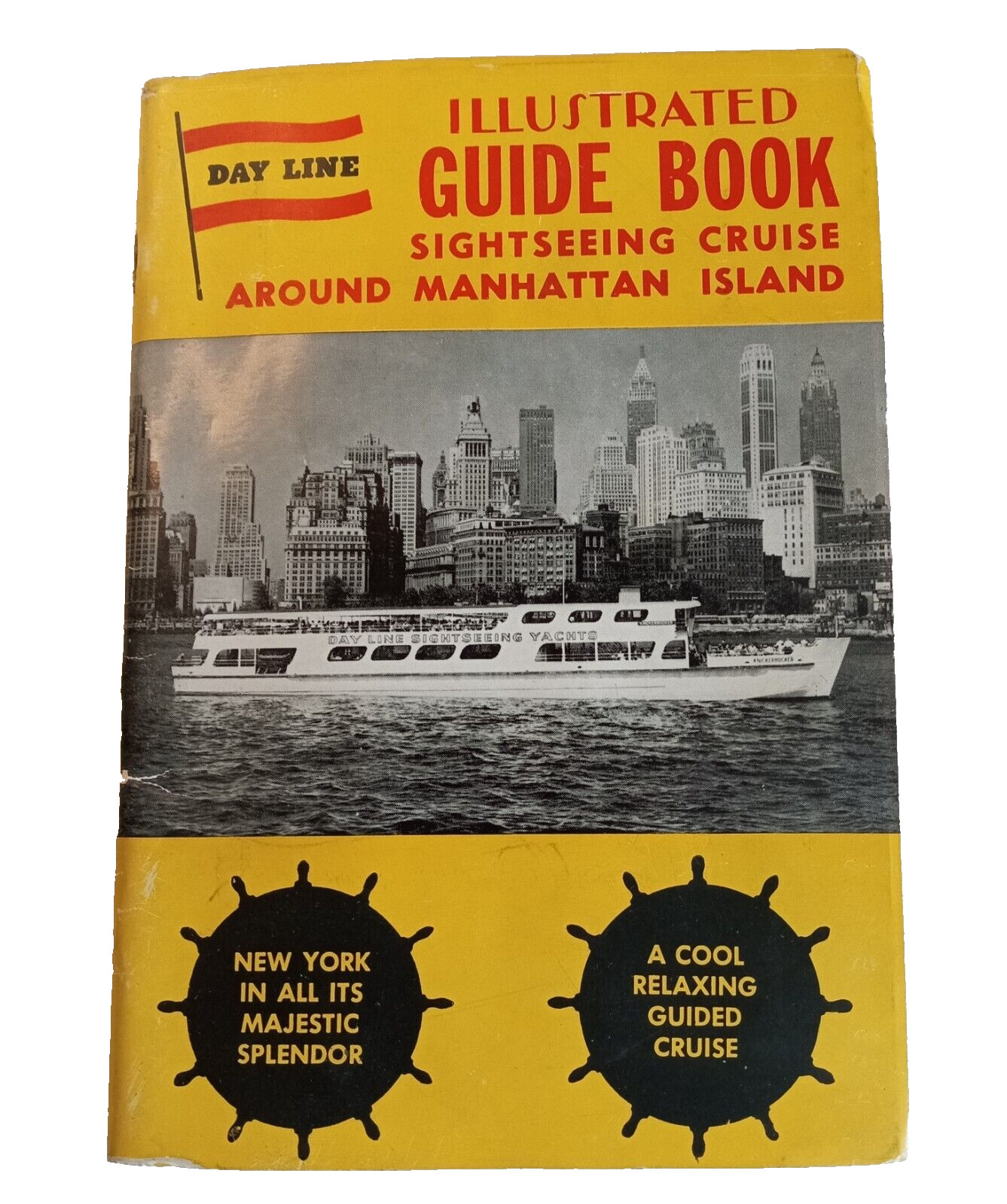 Vintage Manhattan New York History Travel Guide Guided Boat Cruise 1950’s