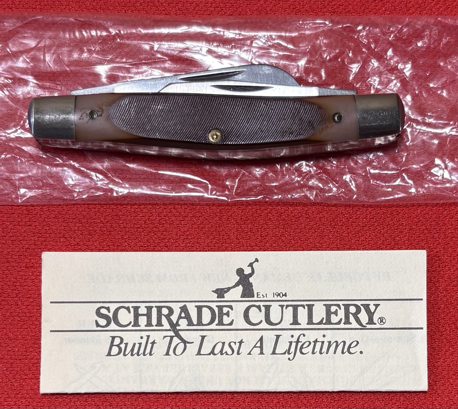 Schrade Old Timer 340T Middleman 3 Blade Pocket Knife USA NEW IN BOX!