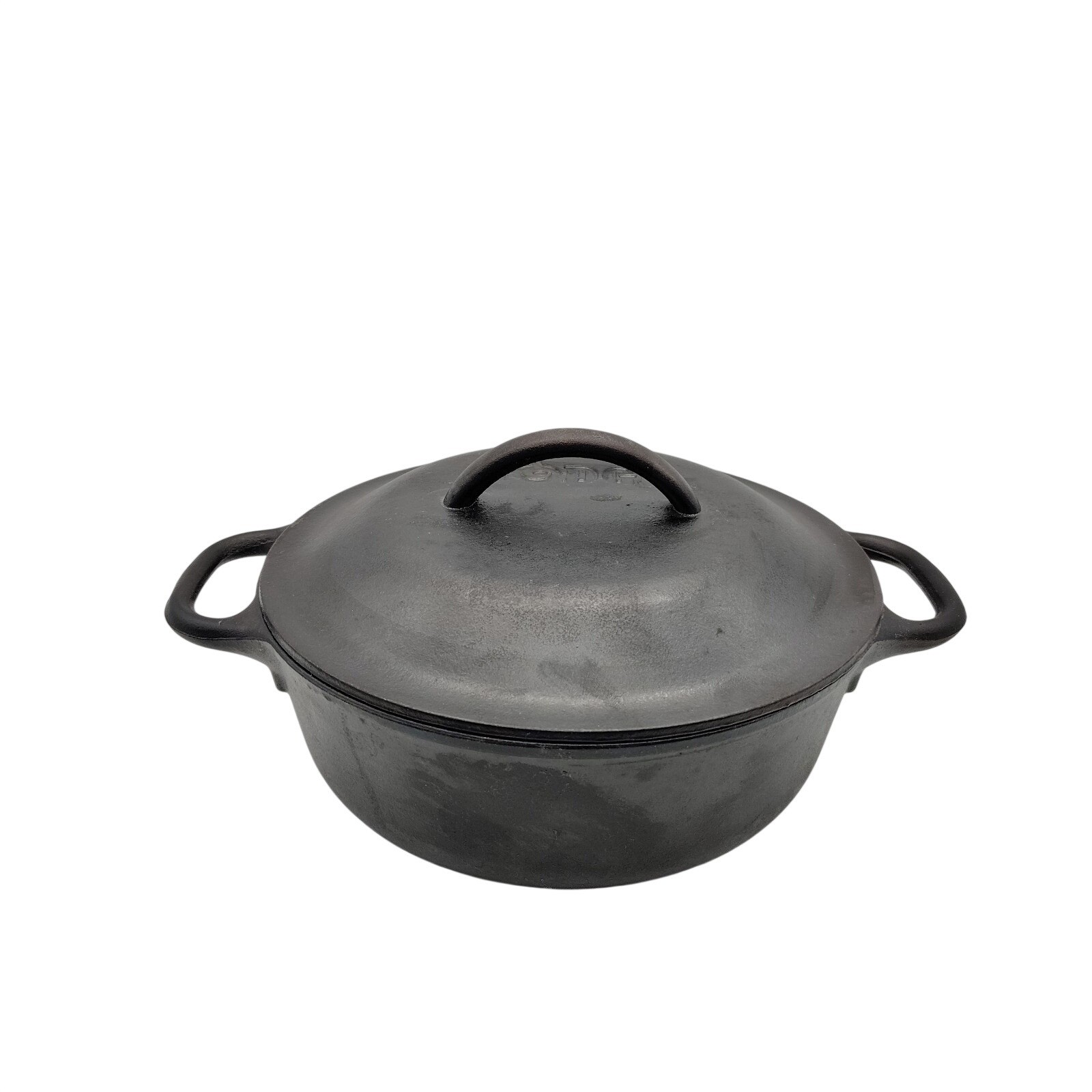 Lodge Cast Iron Dutch Oven 5 IC 8″ Double Handle With Lid 2sp/2 Quarts