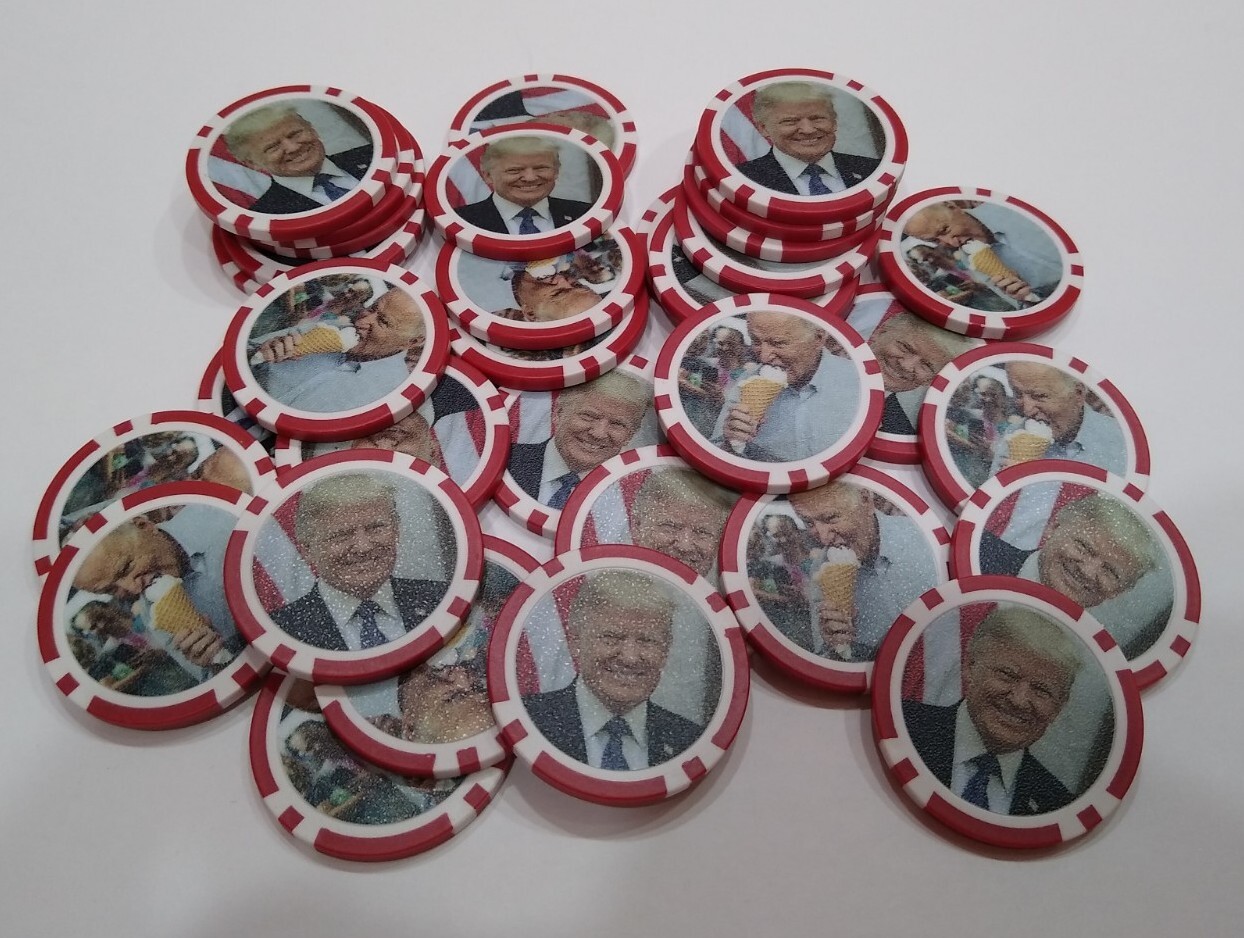 Decision Donald Trump 2024 Election Coin Toss MAGA Casino Chip Custom Made Rare!