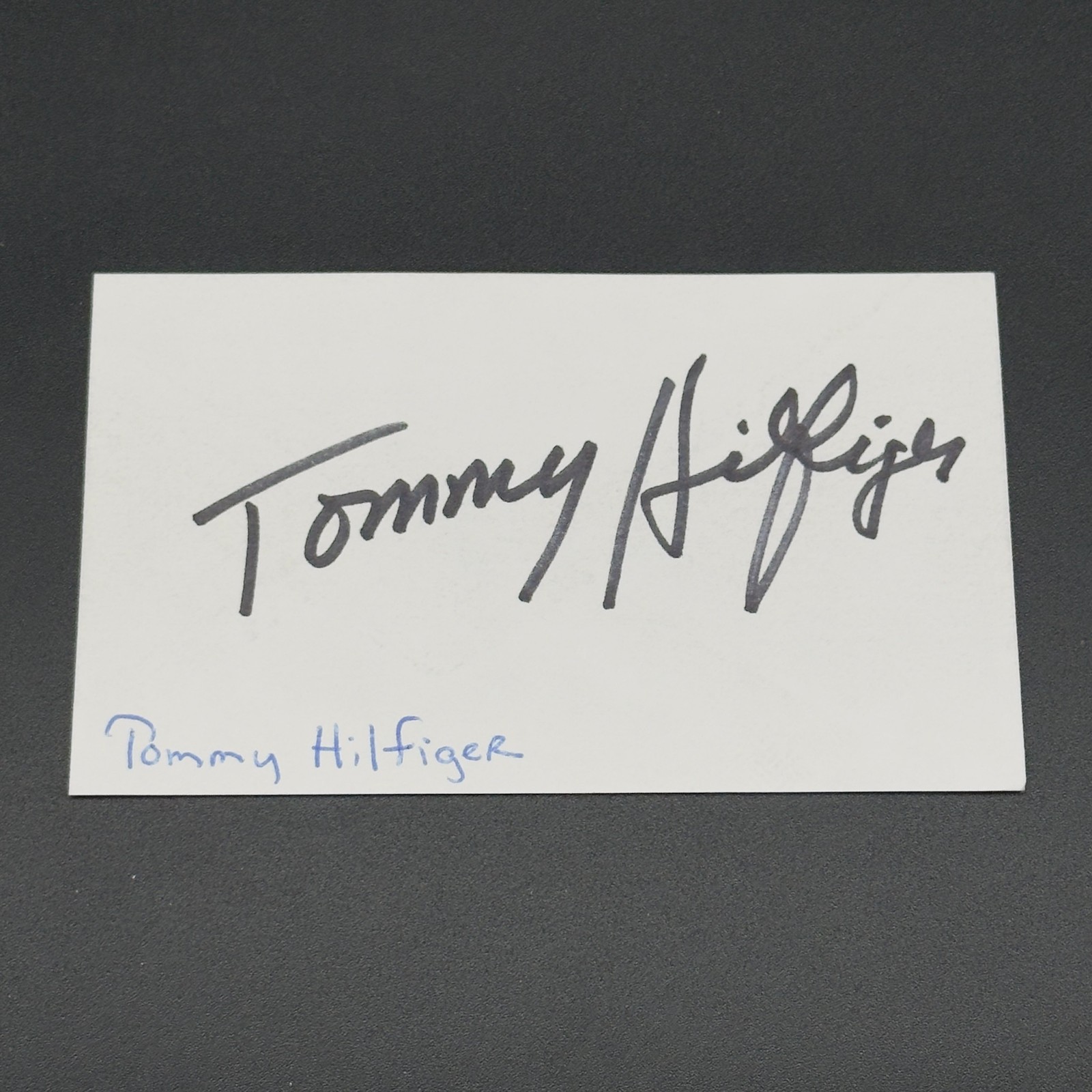 Tommy Hilfiger Signed 3×5 Index Card – Designer – TTM Authentic Autograph!