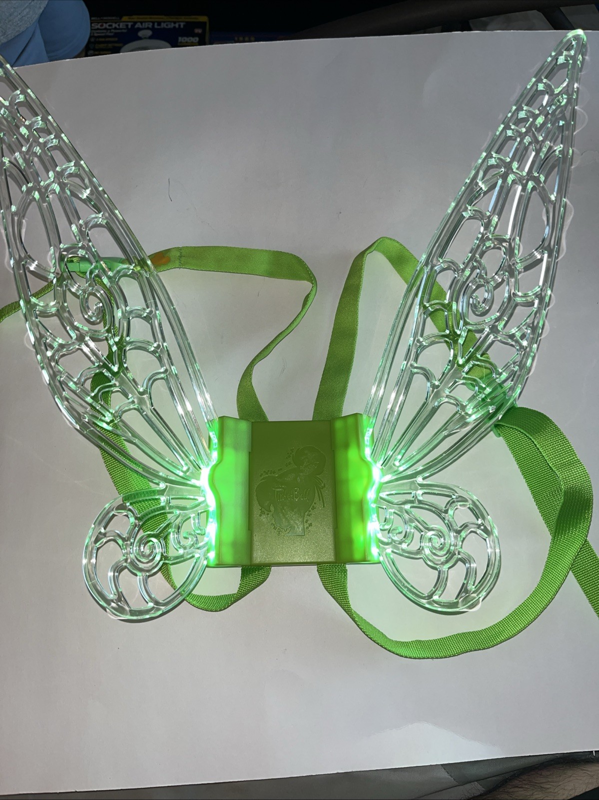 Disney Tinkerbell Light Up Fairy Wings Change / Blinking 14″ Tested & Working