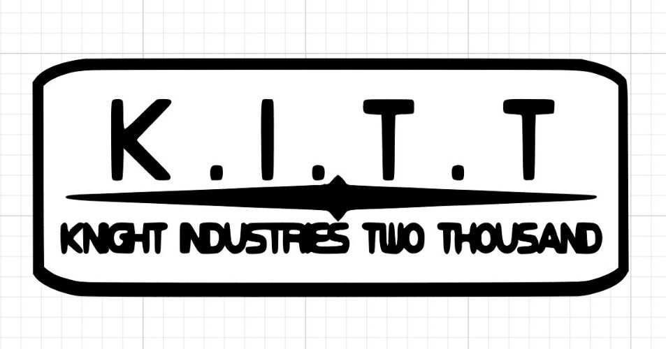 KNIGHT INDUSTRIES KITT Sticker • Knight Rider • KITT • Custom Decal