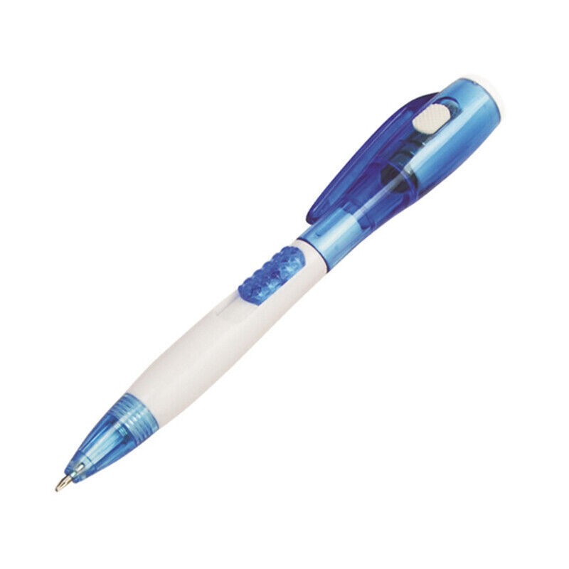 1pc Students Multifunctional Ballpoint Ball Point Pen With LED Flashlight Light