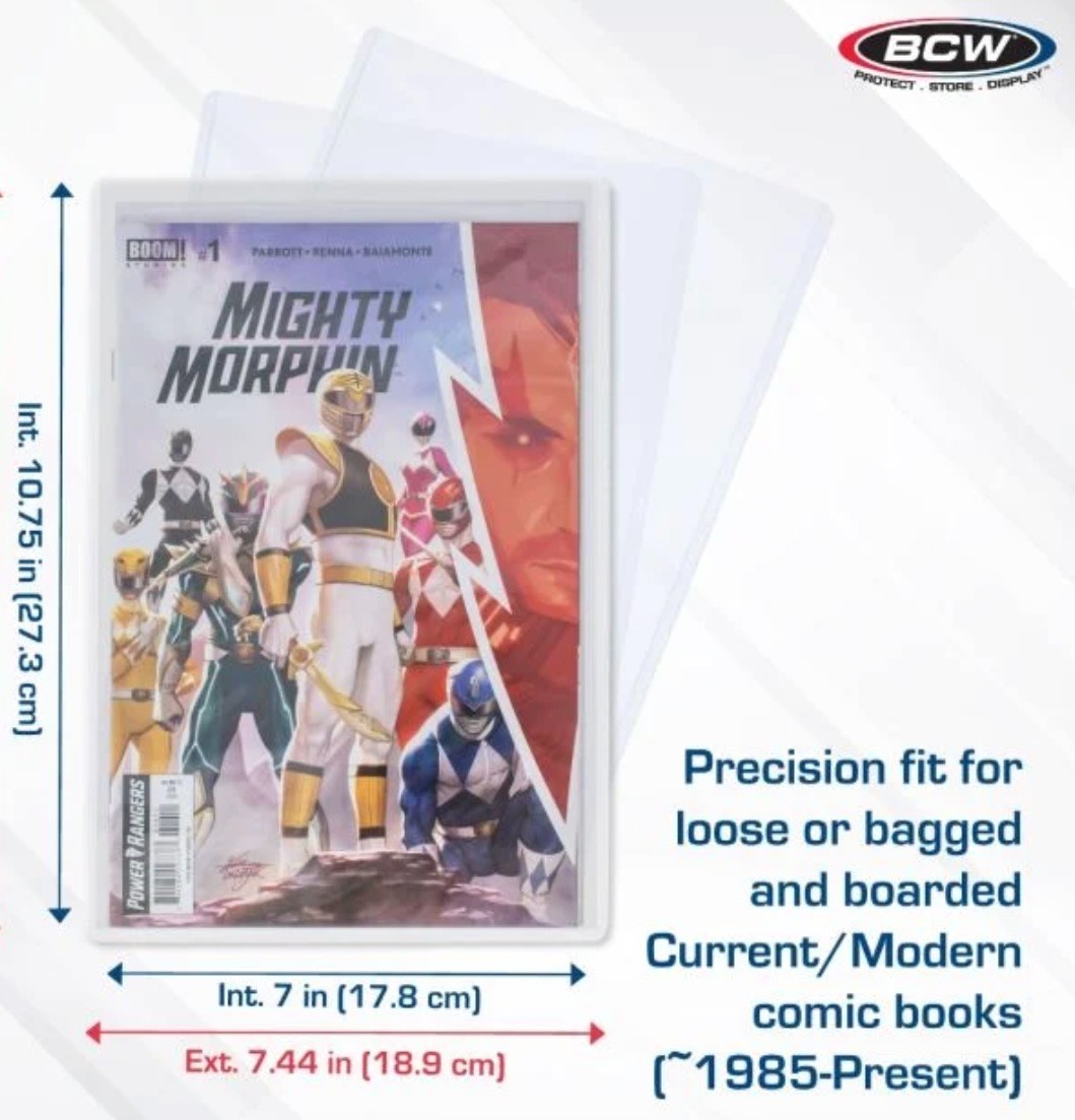 BCW Comic Book Toploaders (10) Current/Modern-Age Size – FREE Shipping!