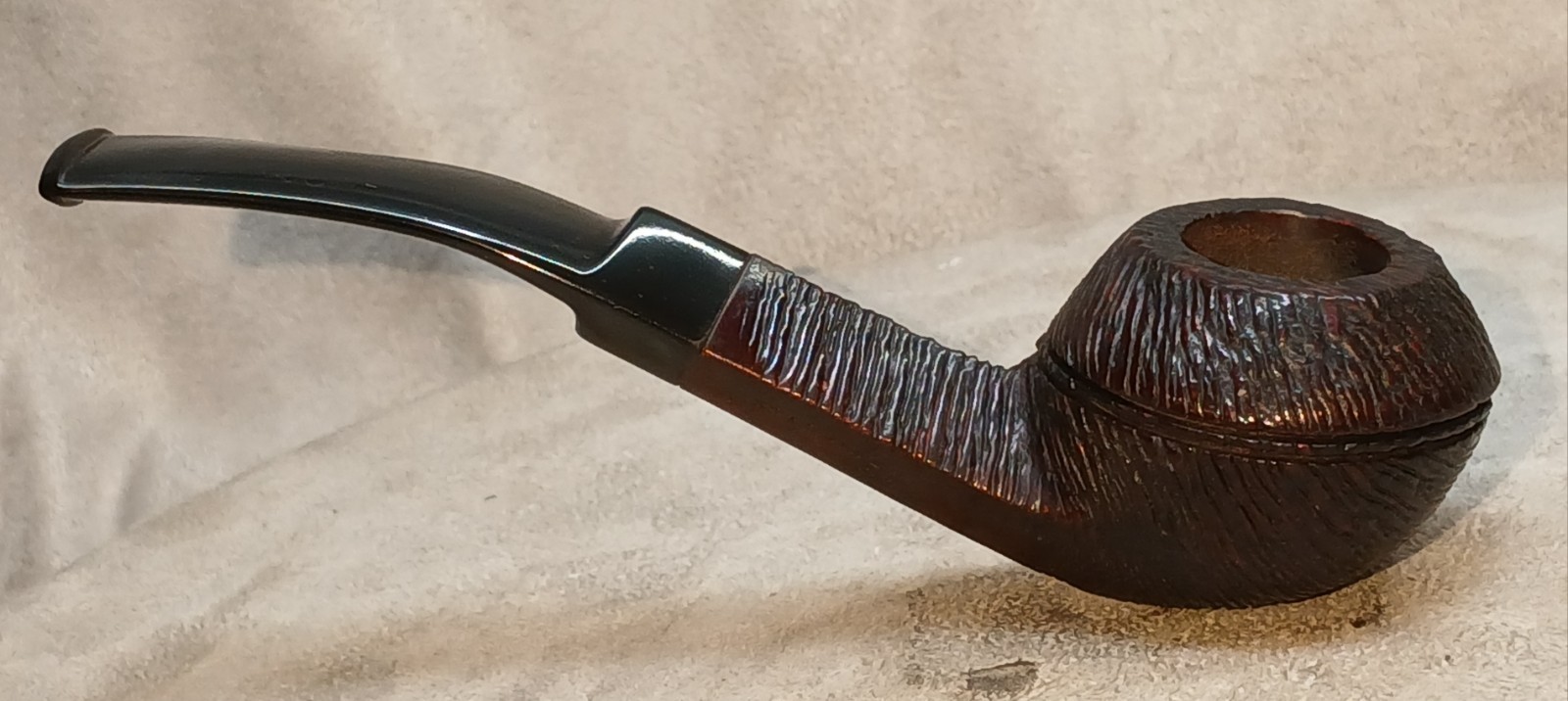 Superb Dr Grabow Starfire Wire Rusticated Bent Bulldog Tobacco Pipe 1950s