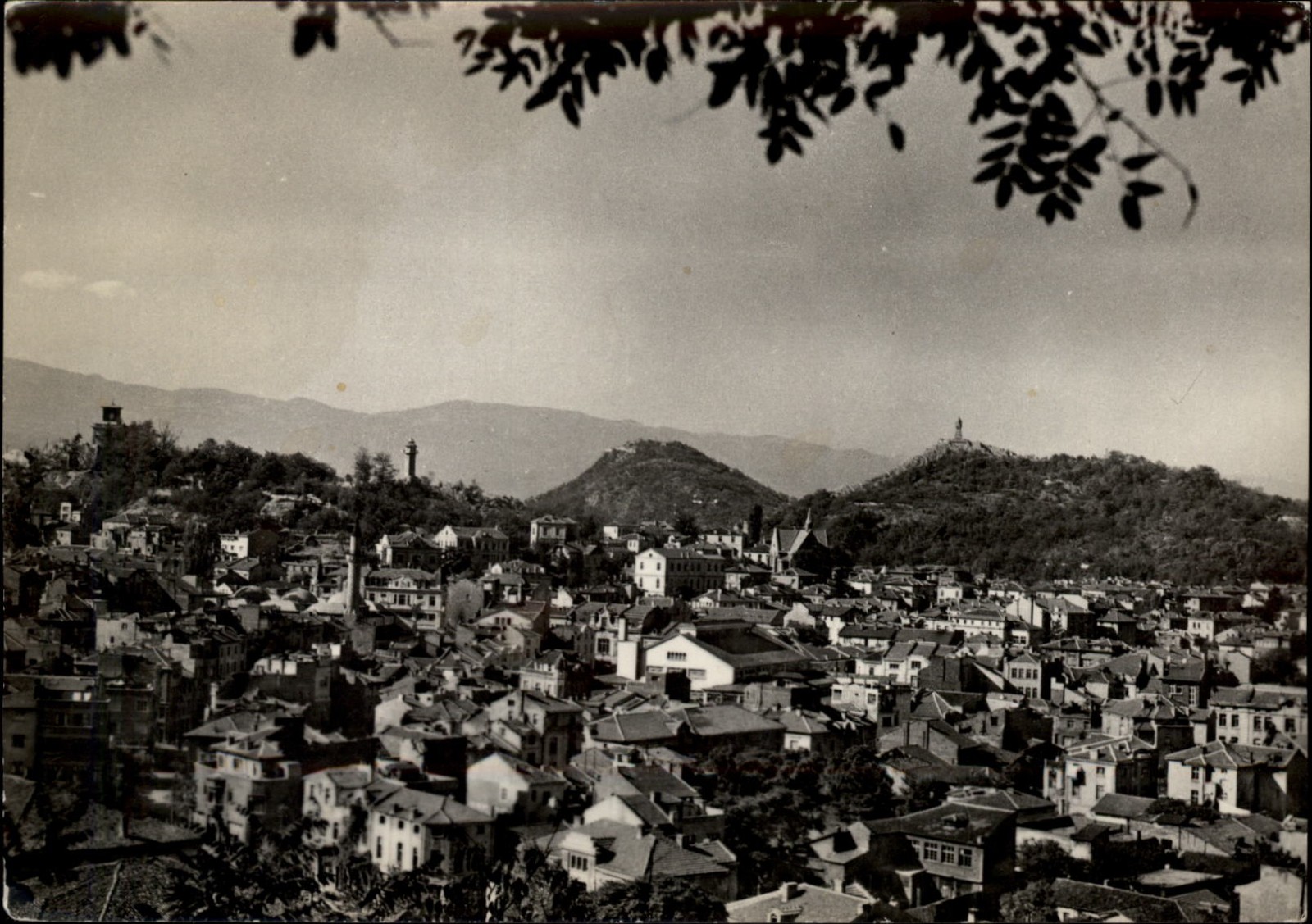 RPPC Plovdiv Bulgaria view vintage postcard r779
