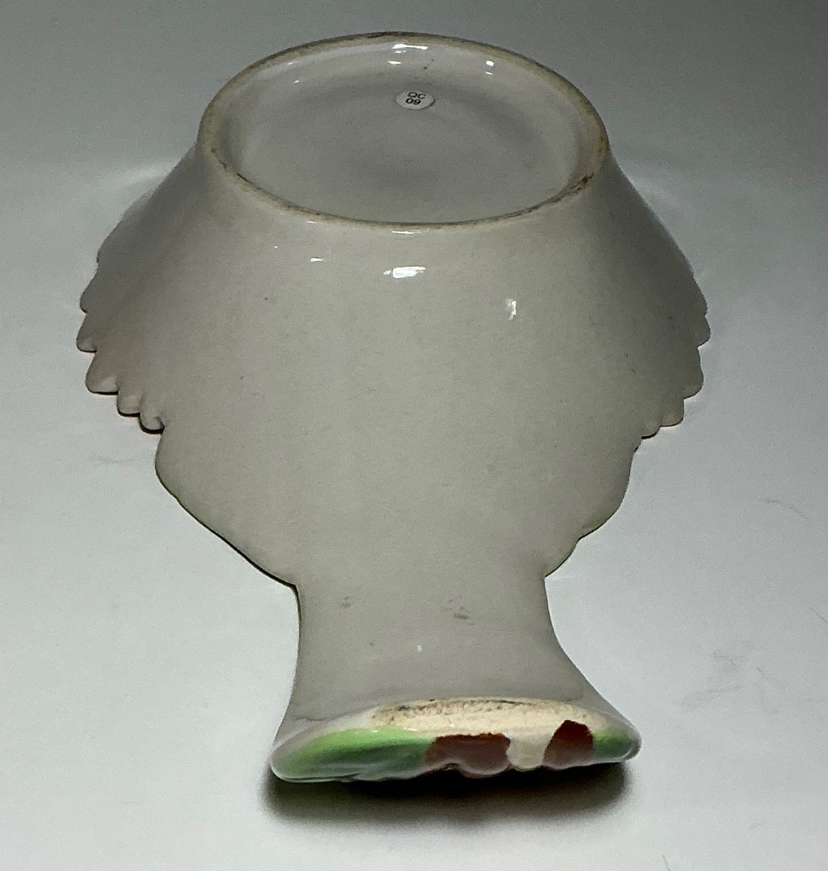 Vintage Hand Painted Ceramic Sunflower Spoon Rest 9.5 in.