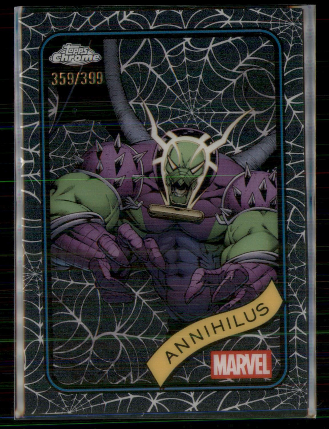 2025 Topps Chrome Marvel #118 Annihilus Spider Web #/399