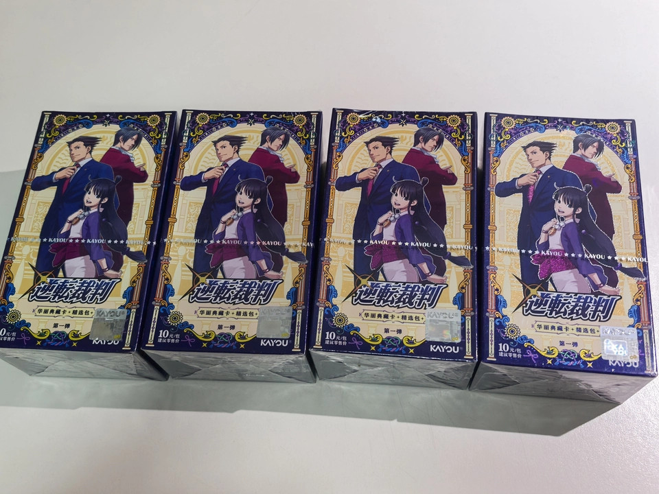 Kayou Gyakuten Saiban Game Ace Attorney Collection Trading Card Anime 1 Box