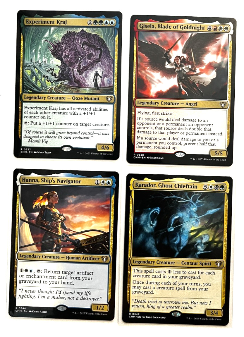 MTG – Commander Masters – Rare Multi Colour Commanders Lot – 20 Cards