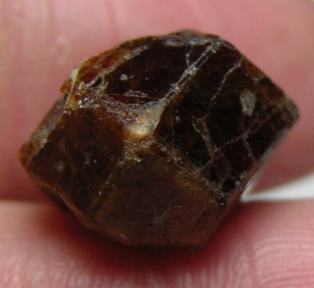 #1 Afghanistan 22.75ct Natural Octagonal Brownish Red Zircon Specimen 4.55g 17mm