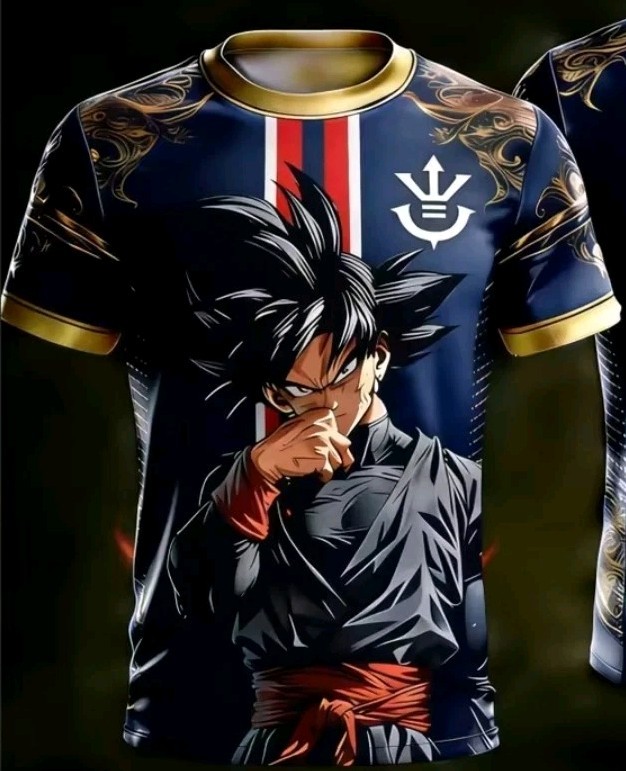 Goku Black Football Jersey Adult Kids T-Shirt Dragon Ball Foot City Stadium