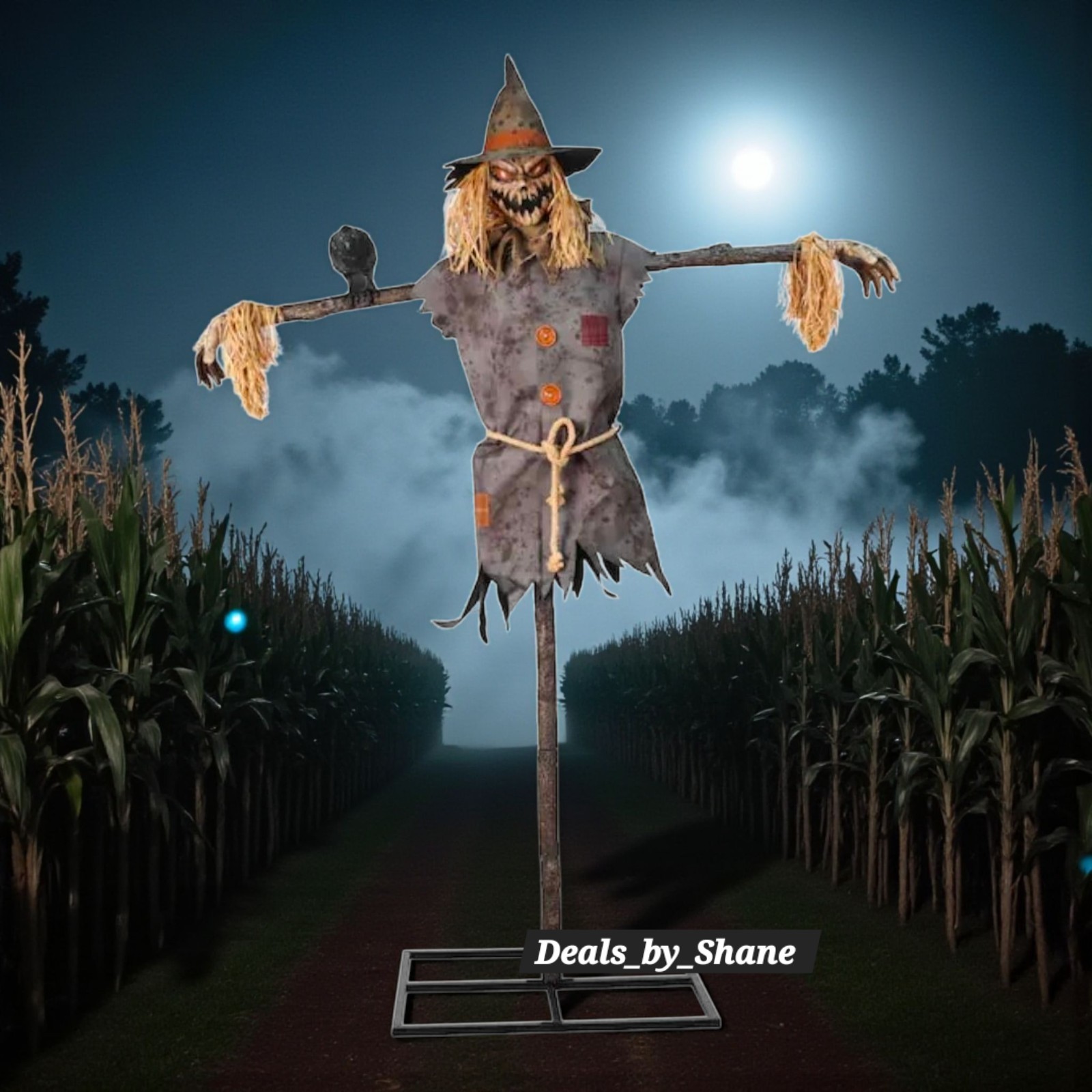 Haunted Living 6’ Animatronics Reaper with Guitar Halloween Prop Bluetooth Lowes