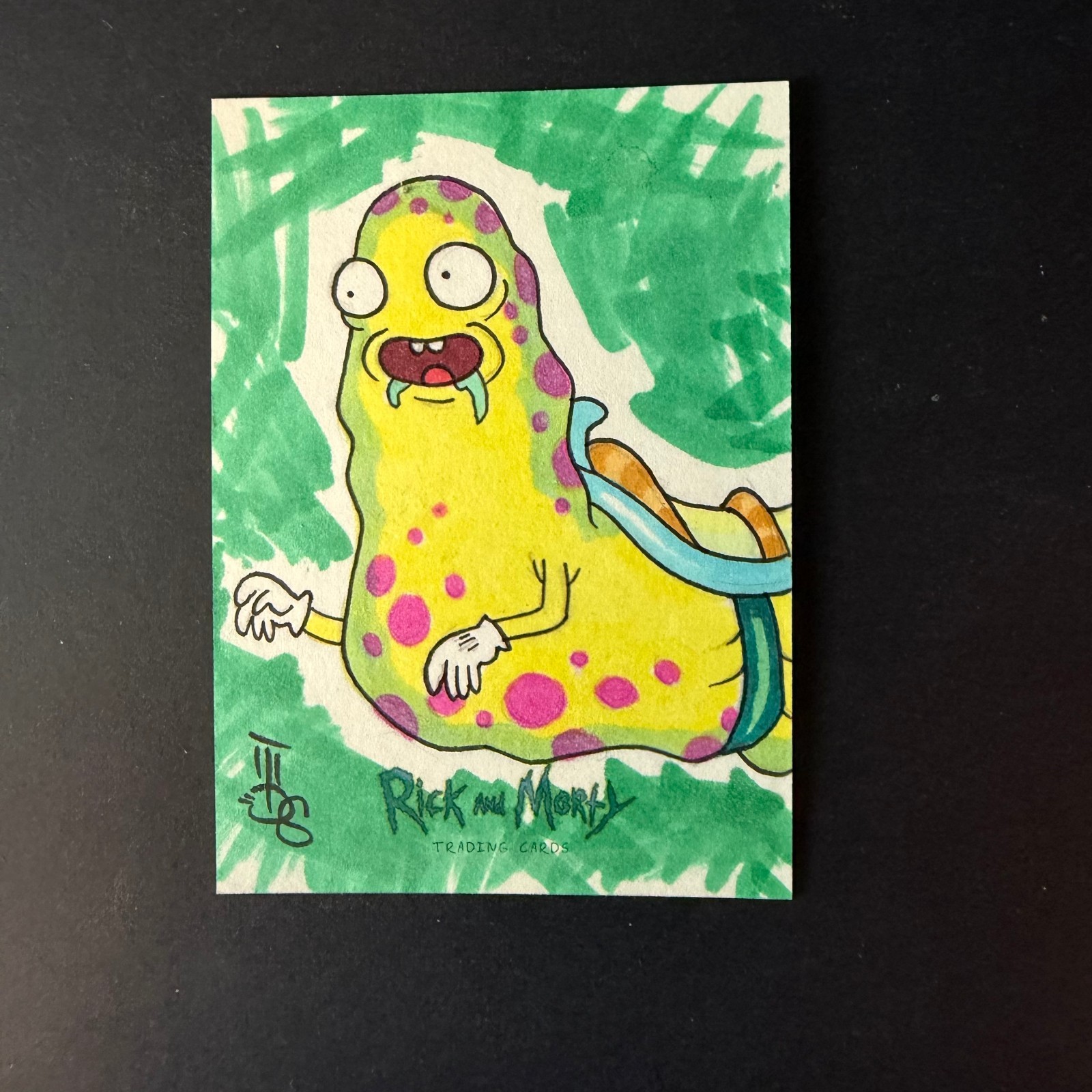 RICK AND MORTY SEASON 1 SKETCH CARD SLIPPERY STAIR 2018