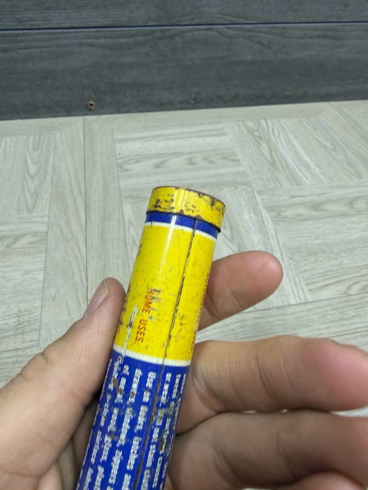 AGS door ease stainless stick lubricant vintage metal tube