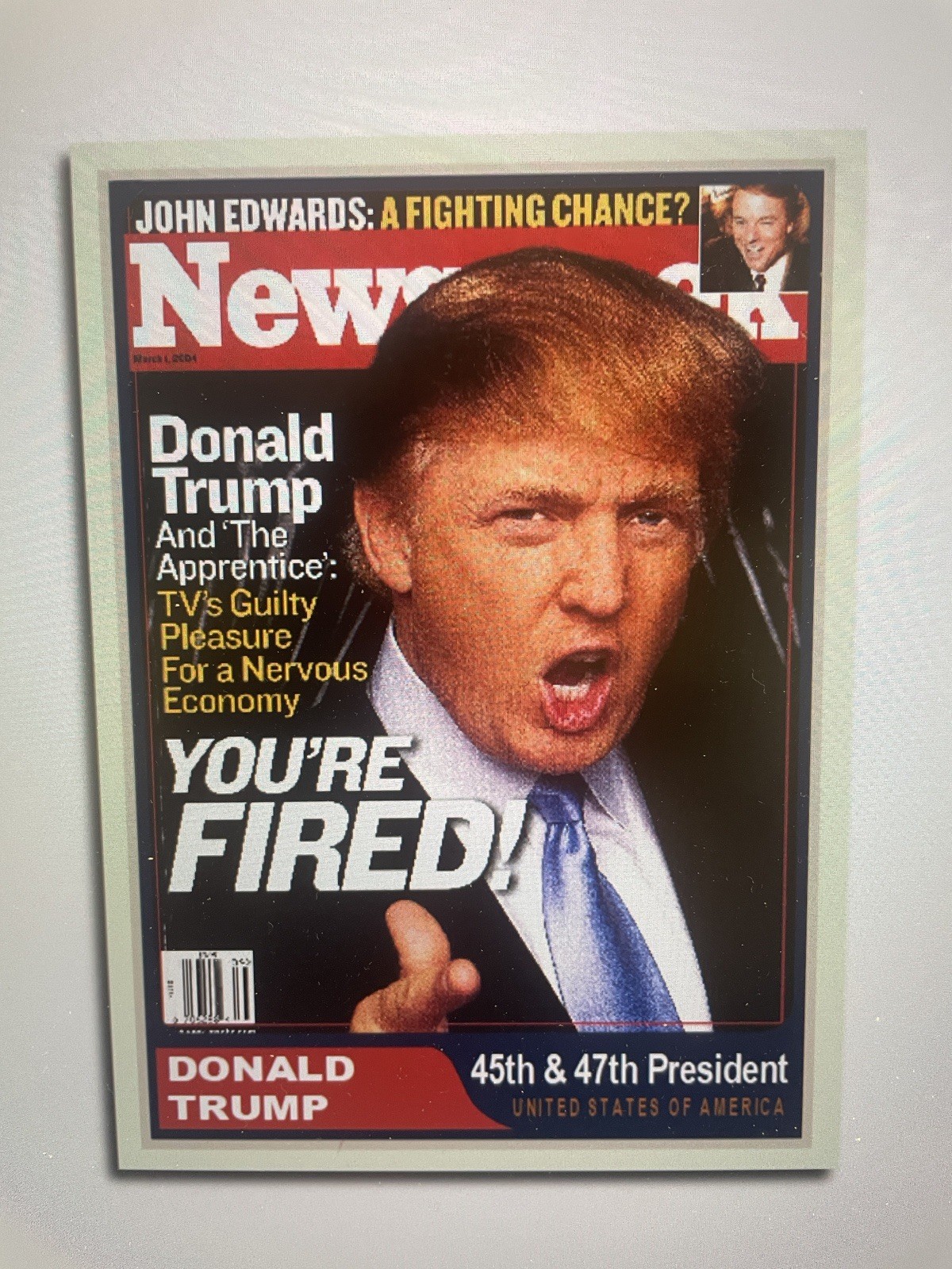 Donald Trump 2024 “47“ Custom ACEO Newsweek Your Fired