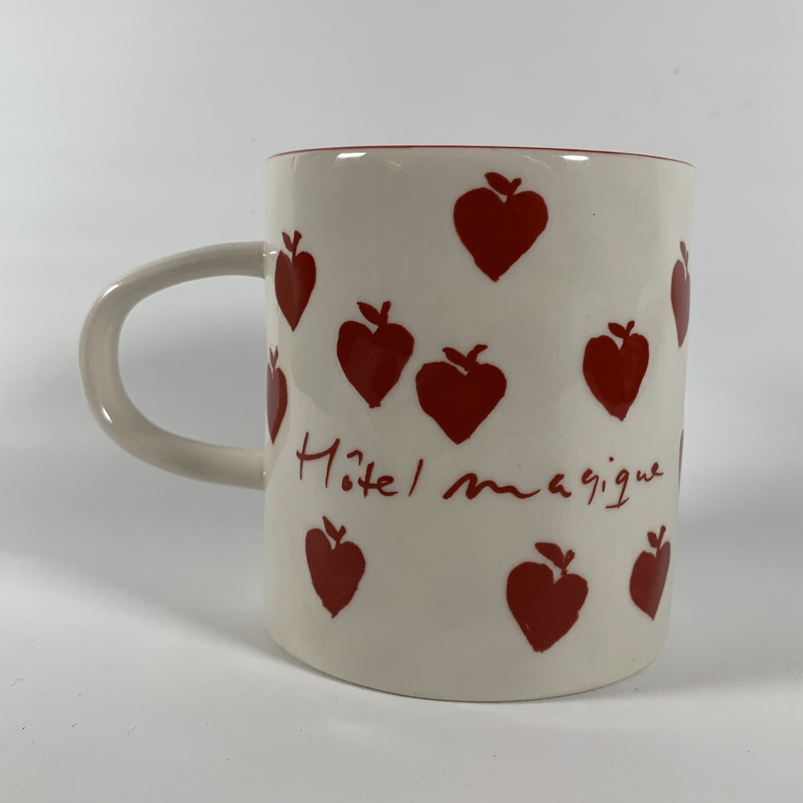 Hotel Magique for Anthropologie Ceramic Apple Heart Call Me Mug