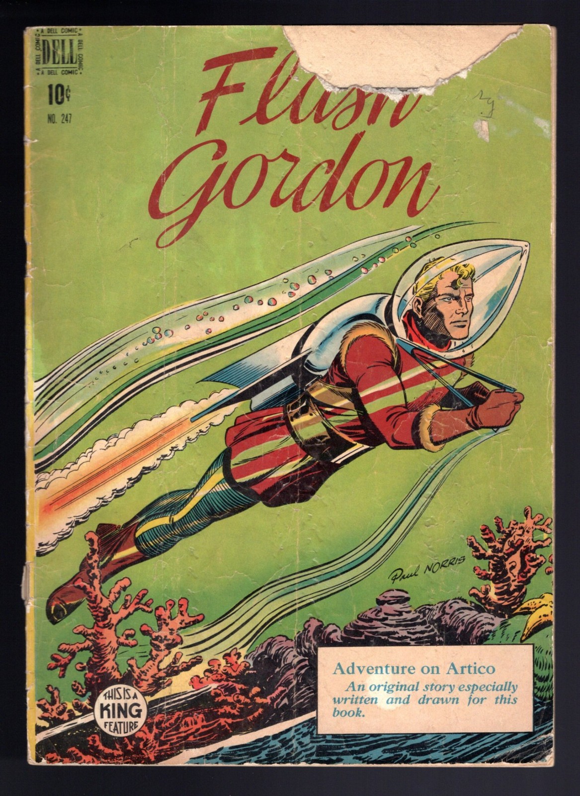 Four Color #247 Flash Gordon Adventure in Artico -Paul Norris GGA- 1949 Dell G+