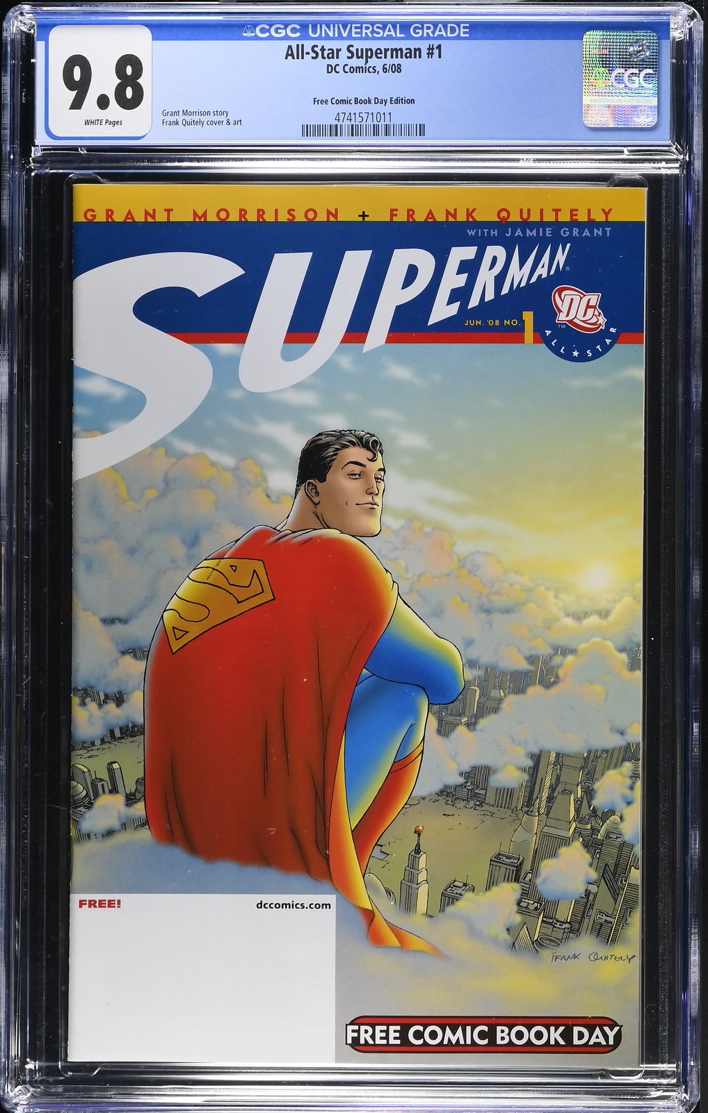 All-Star Superman 1 CGC 9.8 Free Comic Book Day Edition