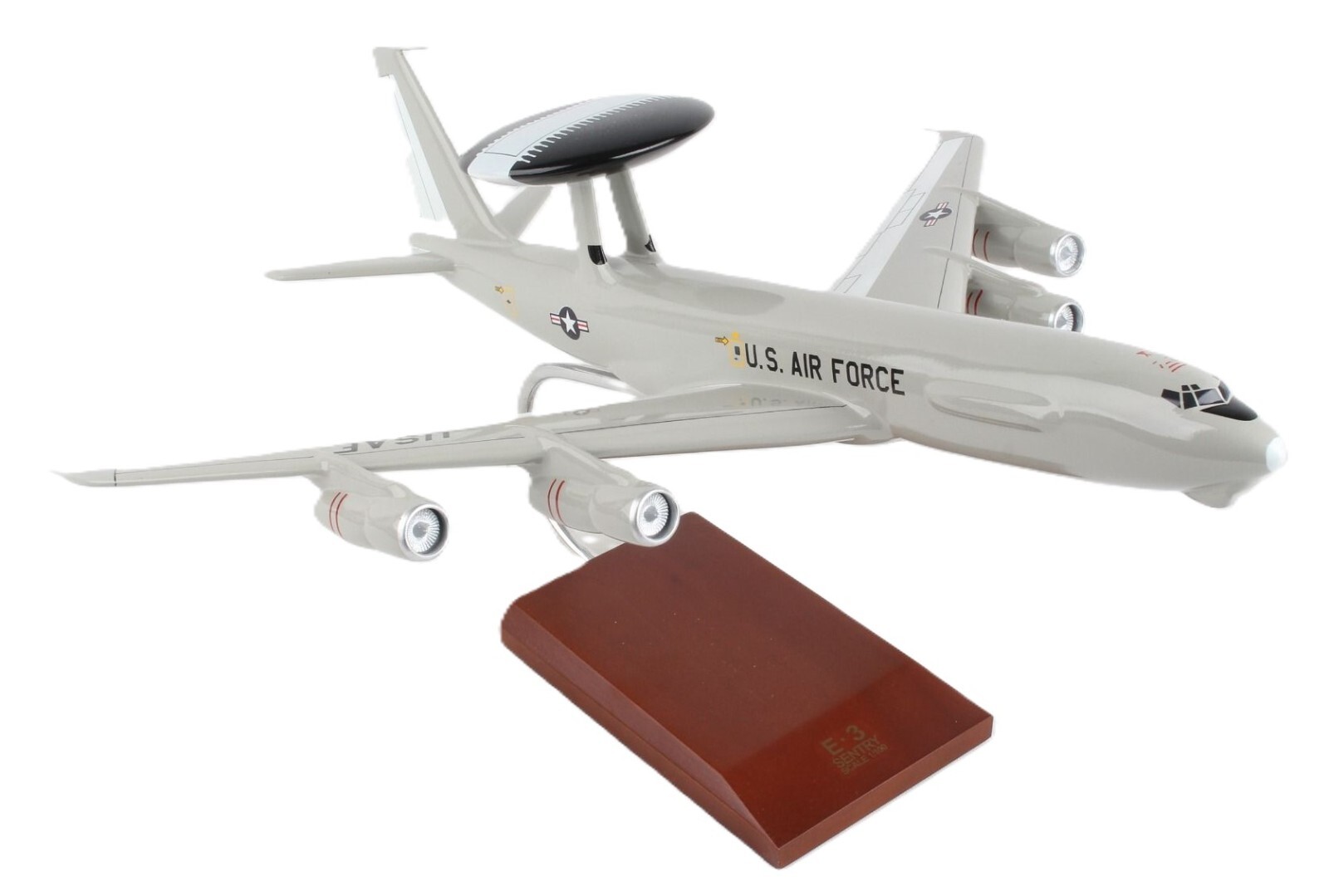 USAF Boeing E-3 Sentry AWACS AEW&C Desk Top Display Jet Model 1/100 XX Airplane