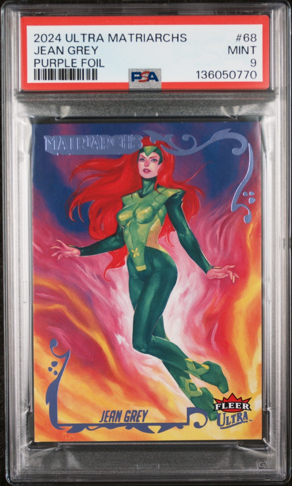 PSA 9 2024 Upper Deck Matriarchs Jean Grey Purple Foil 05/13 CLEAN