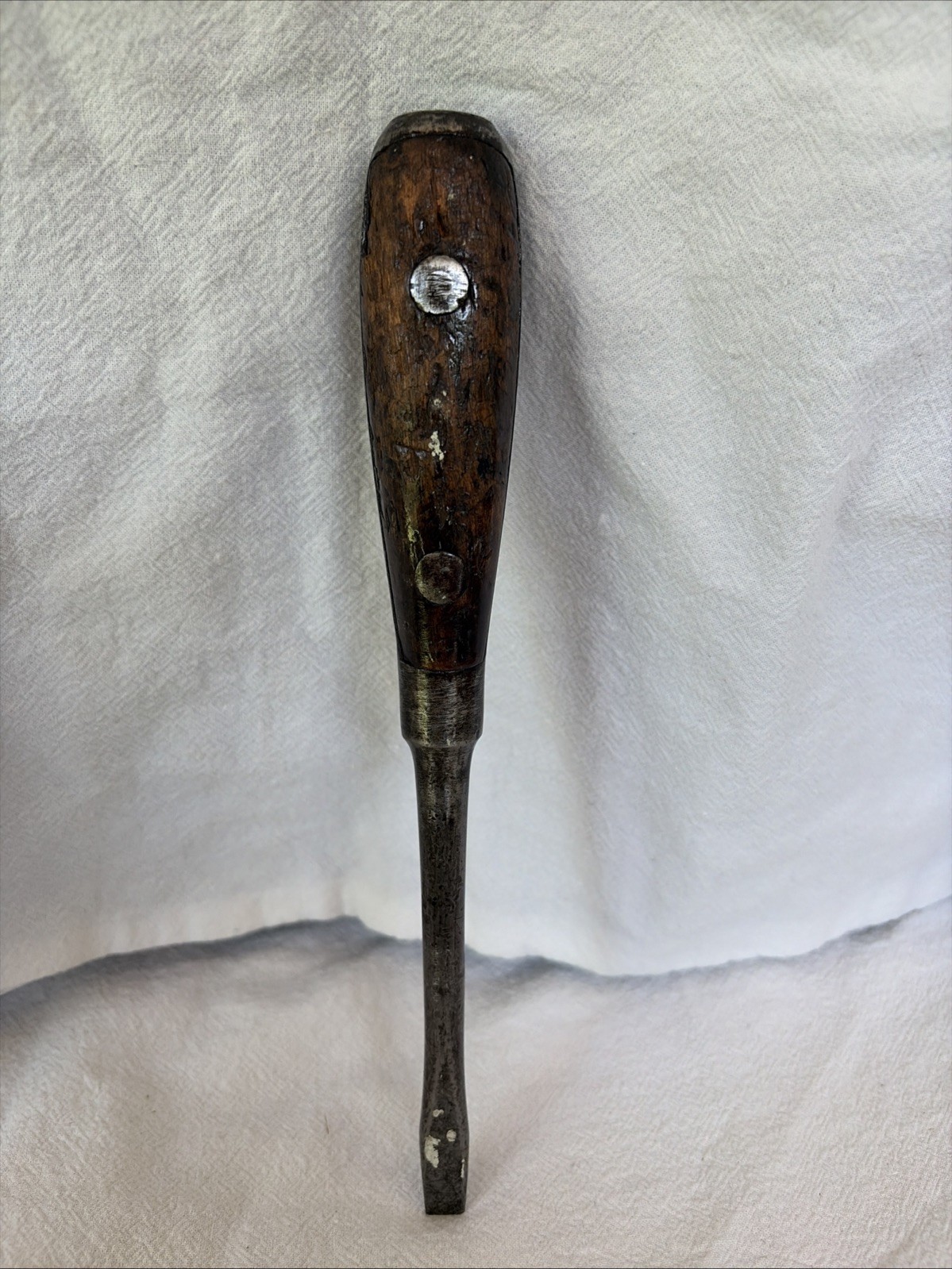 Antique Screwdriver Unmarked Large Rivets And Plenty If Patina. Old Treasure!!!