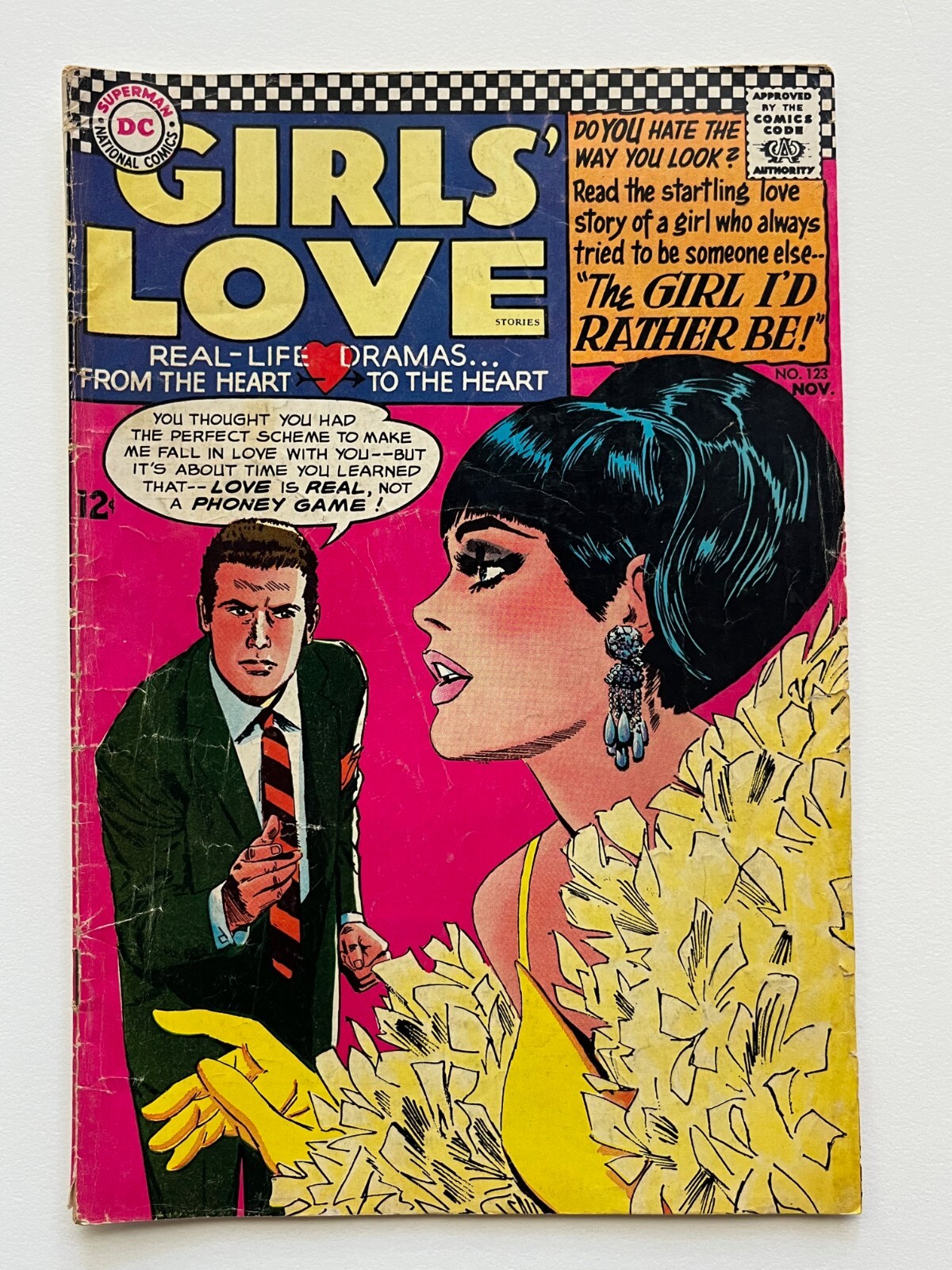 Girls’ Love Stories #123 (1966) Dick Giordano art low grade