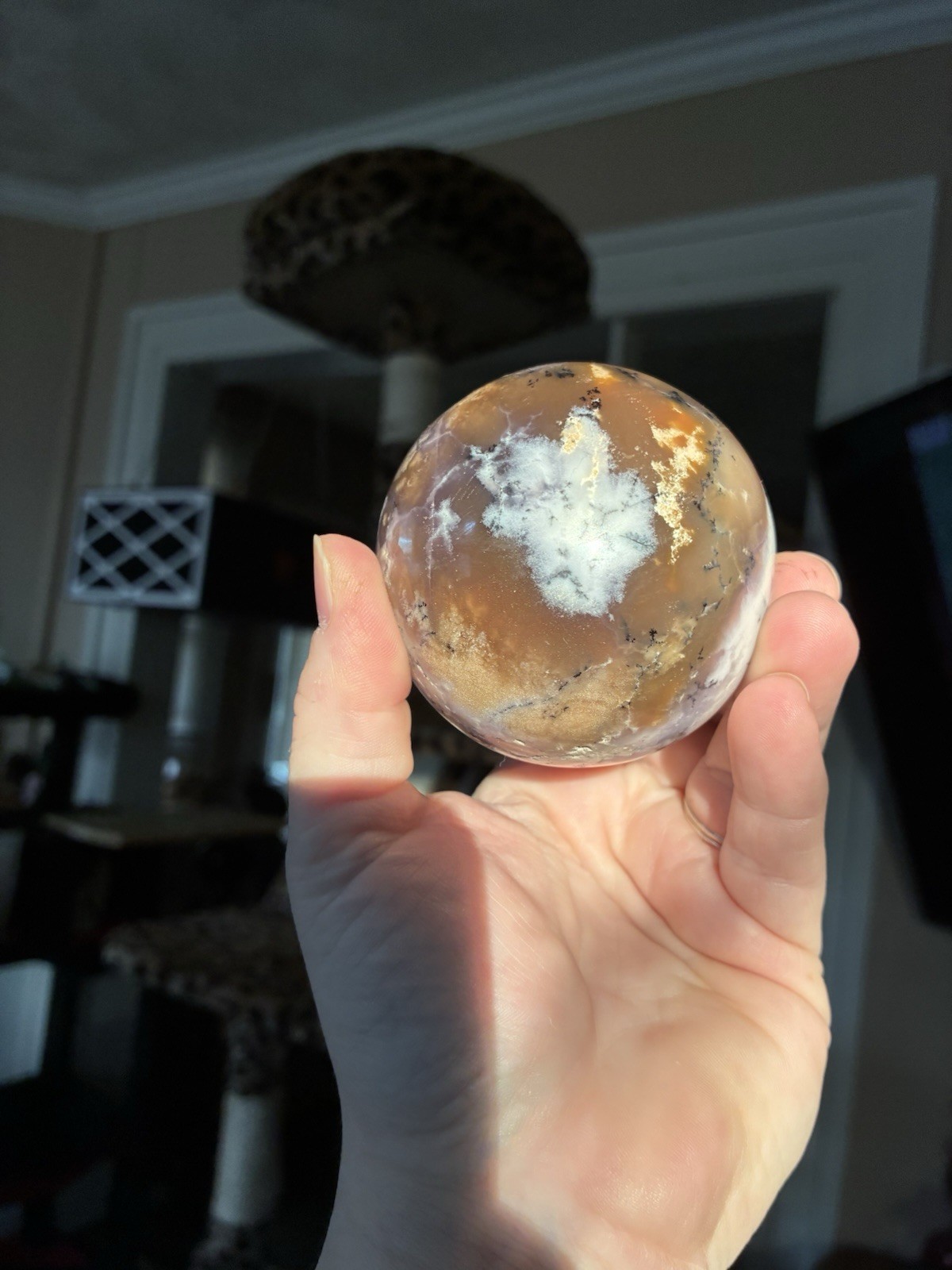 Dendritic Tiffany Stone Sphere
