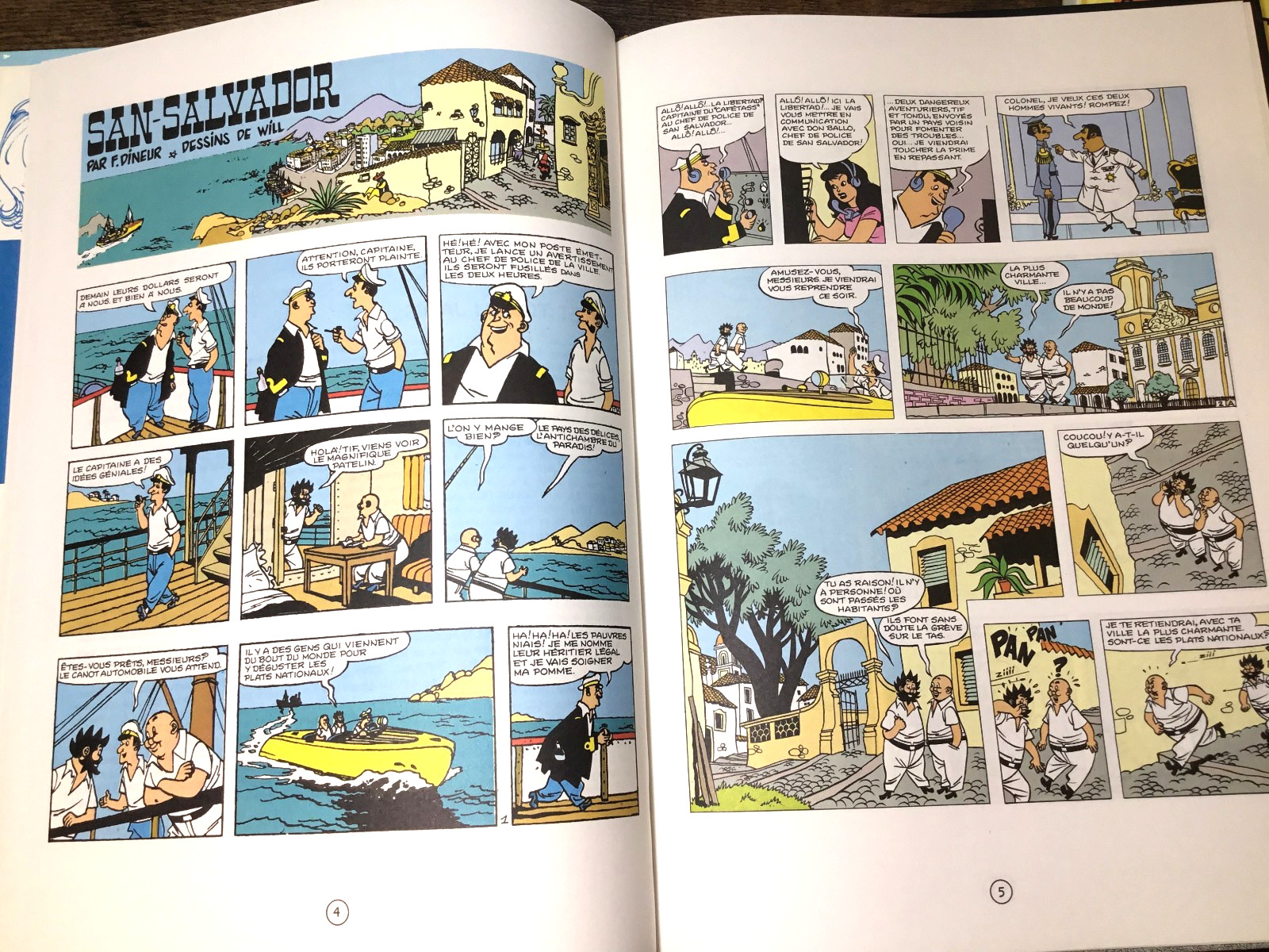 Tif et Tandu, Les Aventures 3-Book lot french hardcover comics Very Good Cond.