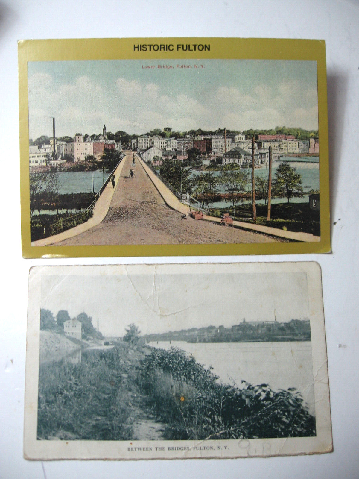 1920 & 1990 era Fulton, N.Y. Postcards