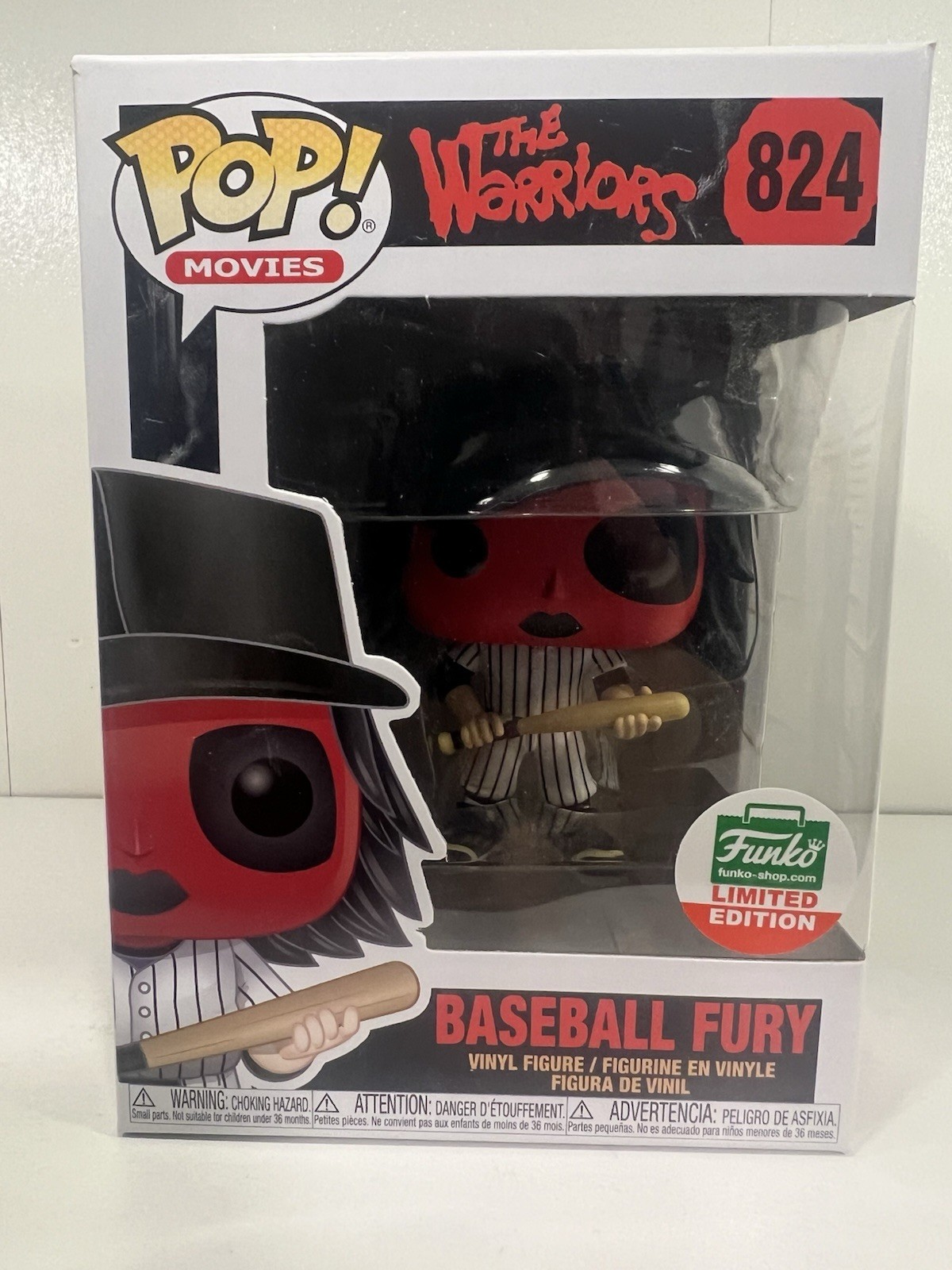 Funko Pop The Warriors Baseball Fury Red #824 Funko Shop Exclusive