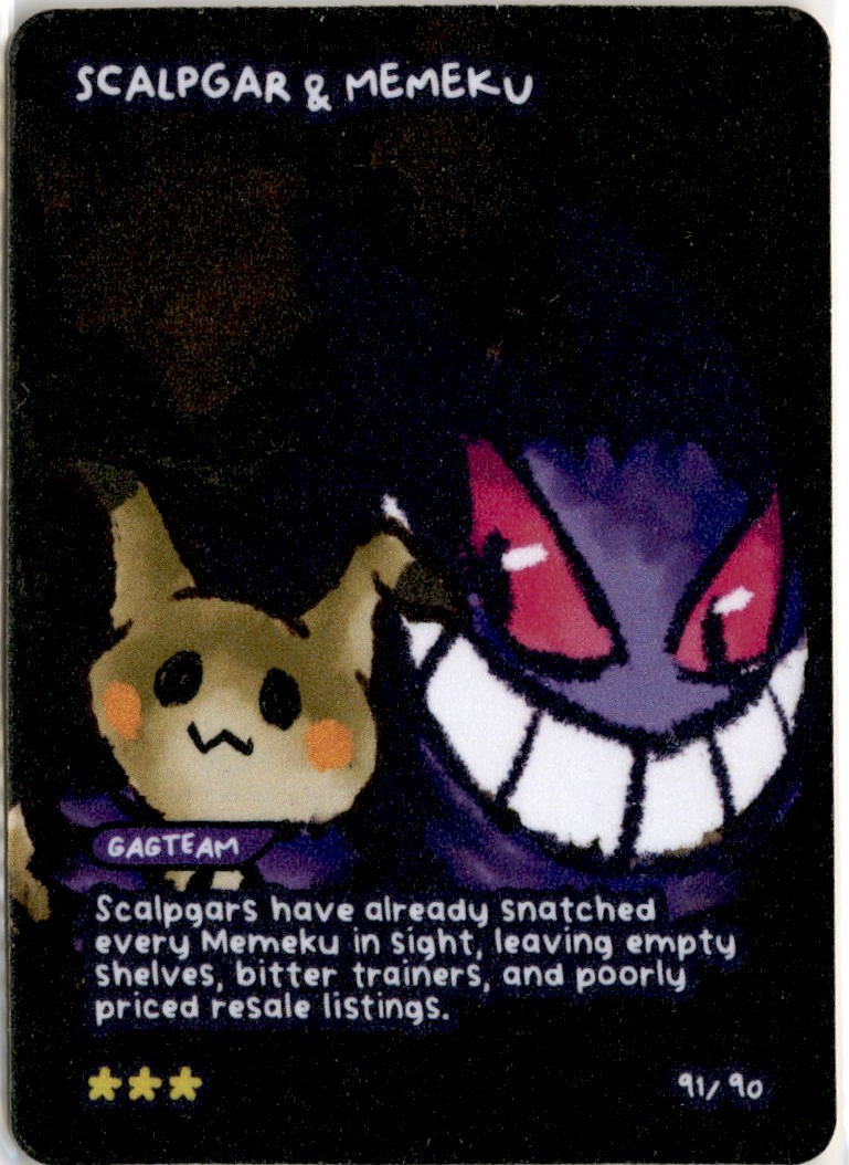 Scalpgar & Memeku – Pokedoodles Gag-Team Series 2 Fan Art – Pokemon 91/90