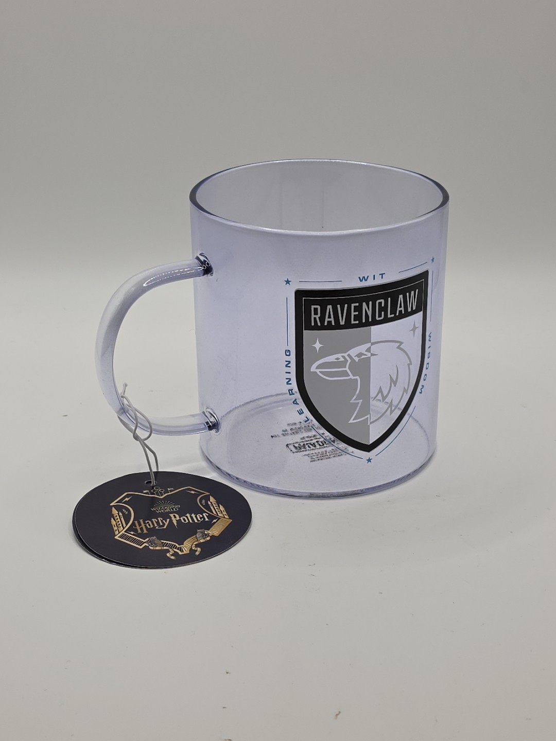 Wizarding World Harry Potter Ravenclaw Clear Blue Glass Mug By Paladone NWT