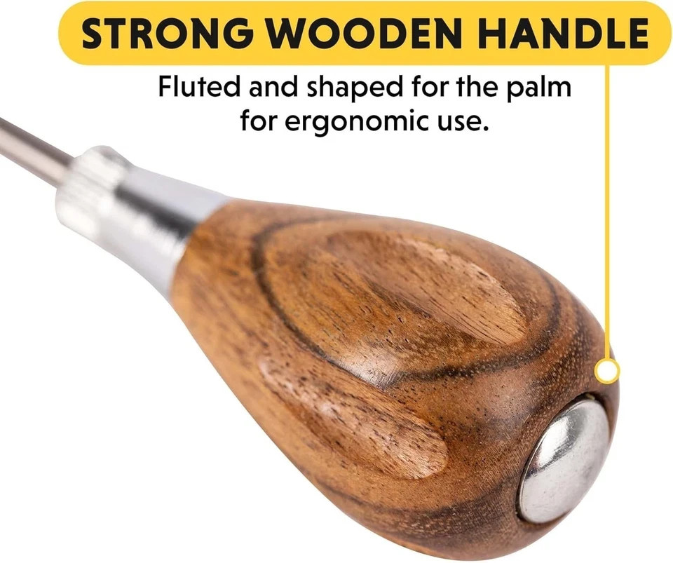 Scratch Awl Tool by General Tools w/ Hardwood Handle & Alloy Steel Blade