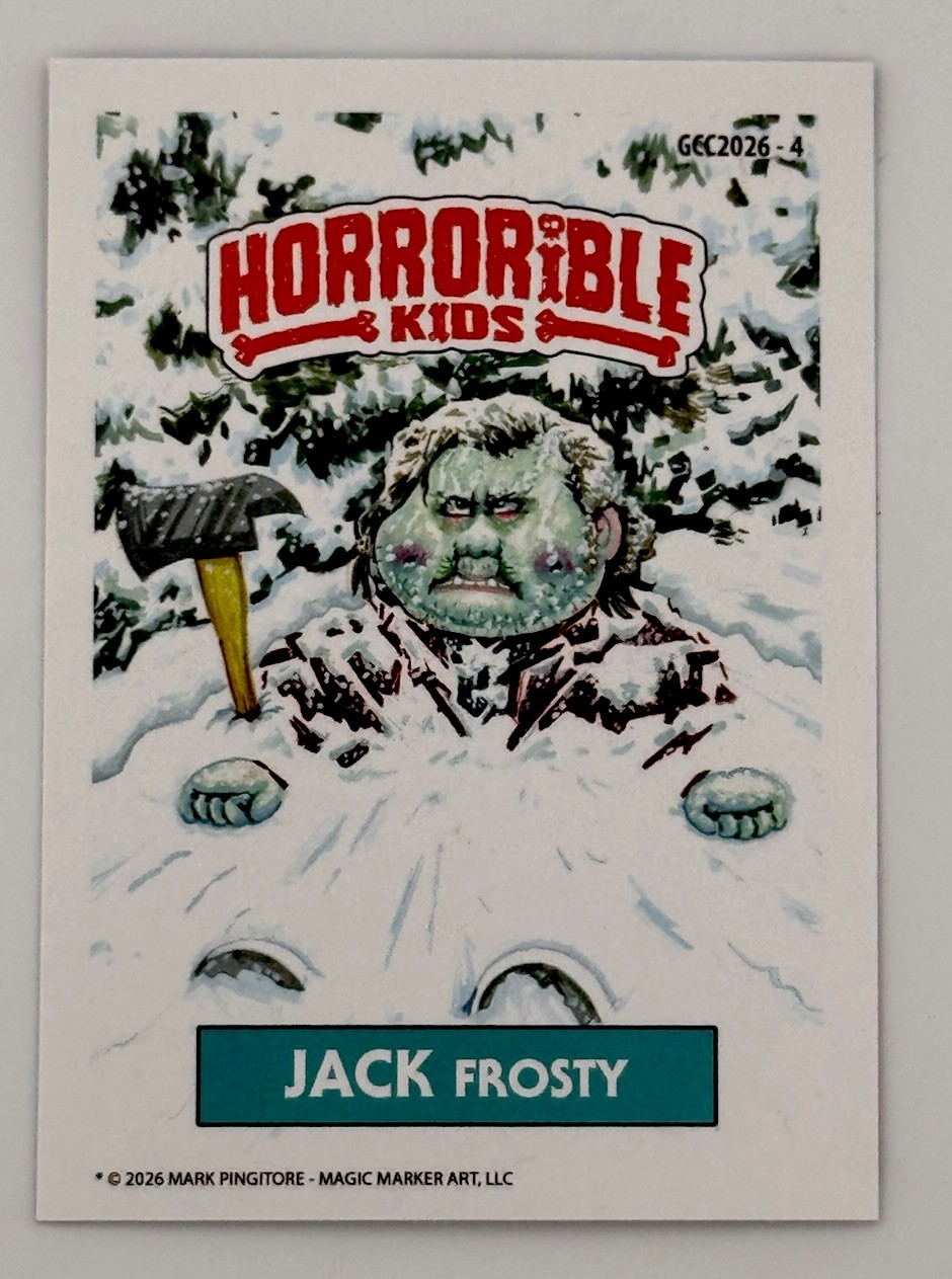 2026 Gross Card Con Horrorible Kids #GCC2026-4 JACK FROSTY Promo Card