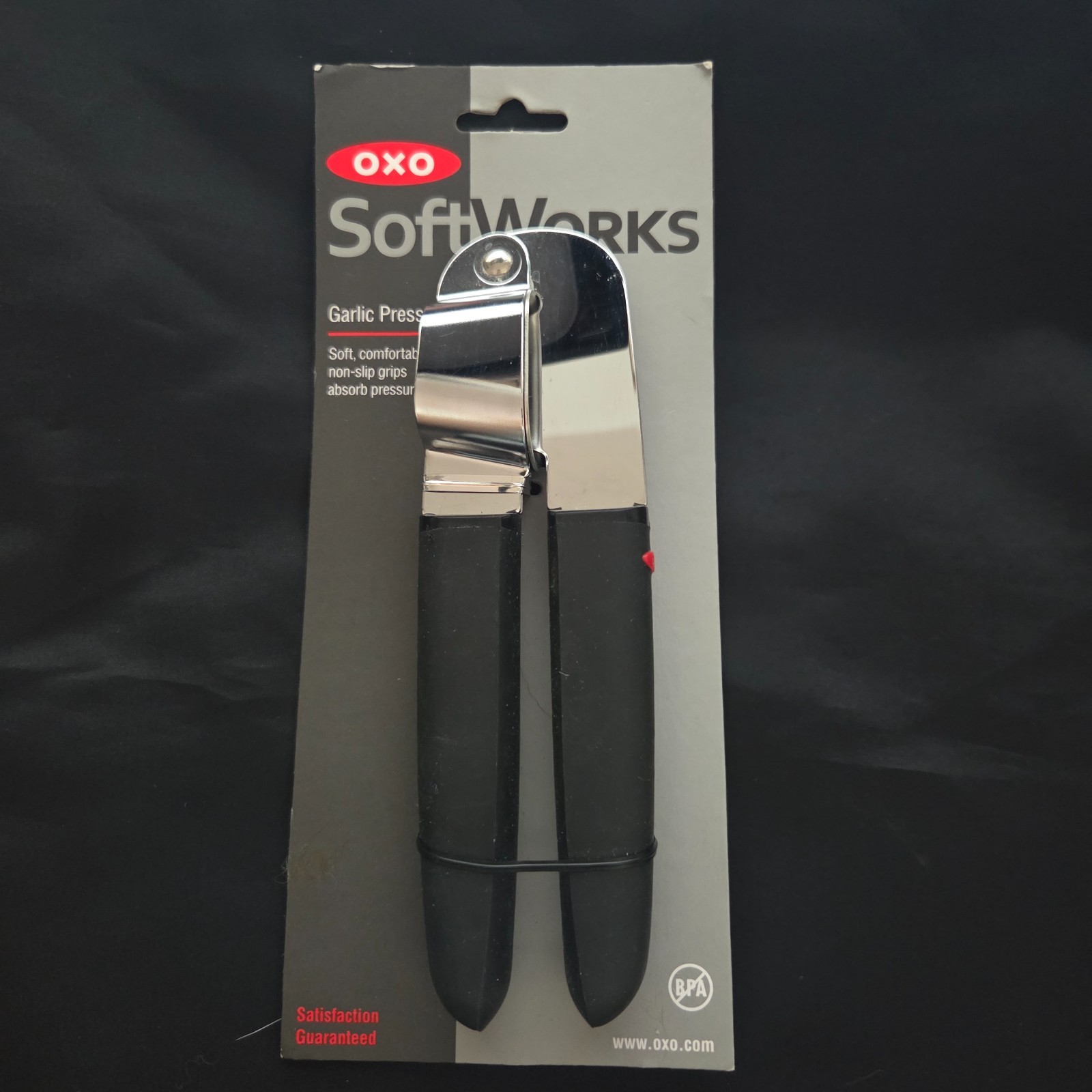 NEW! OXO SoftWorks Soft-Handled Garlic Press Stainless Steel