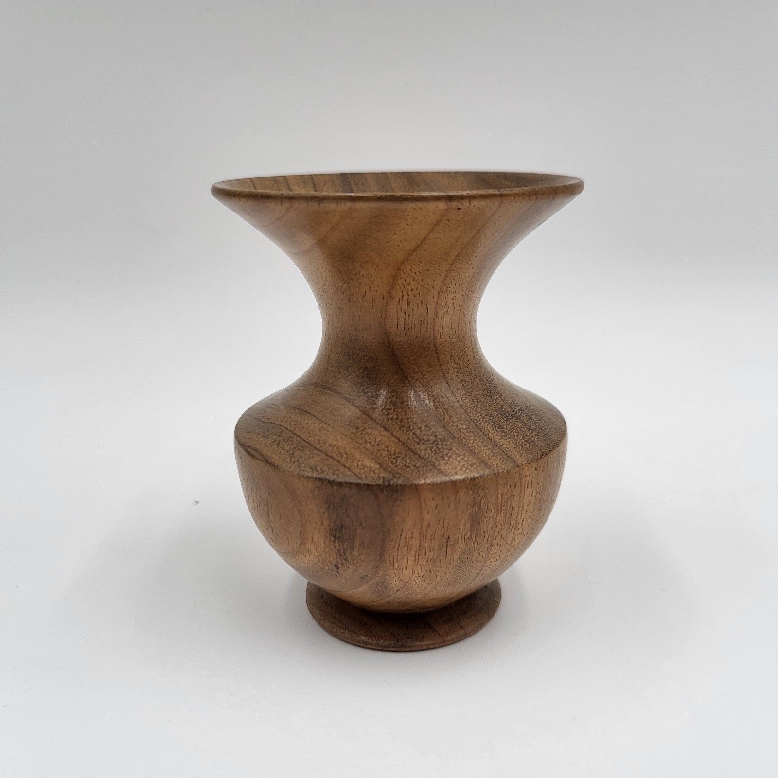 Vintage 1999 Myrtle Wood Vase Candle Holder 3″ Tall
