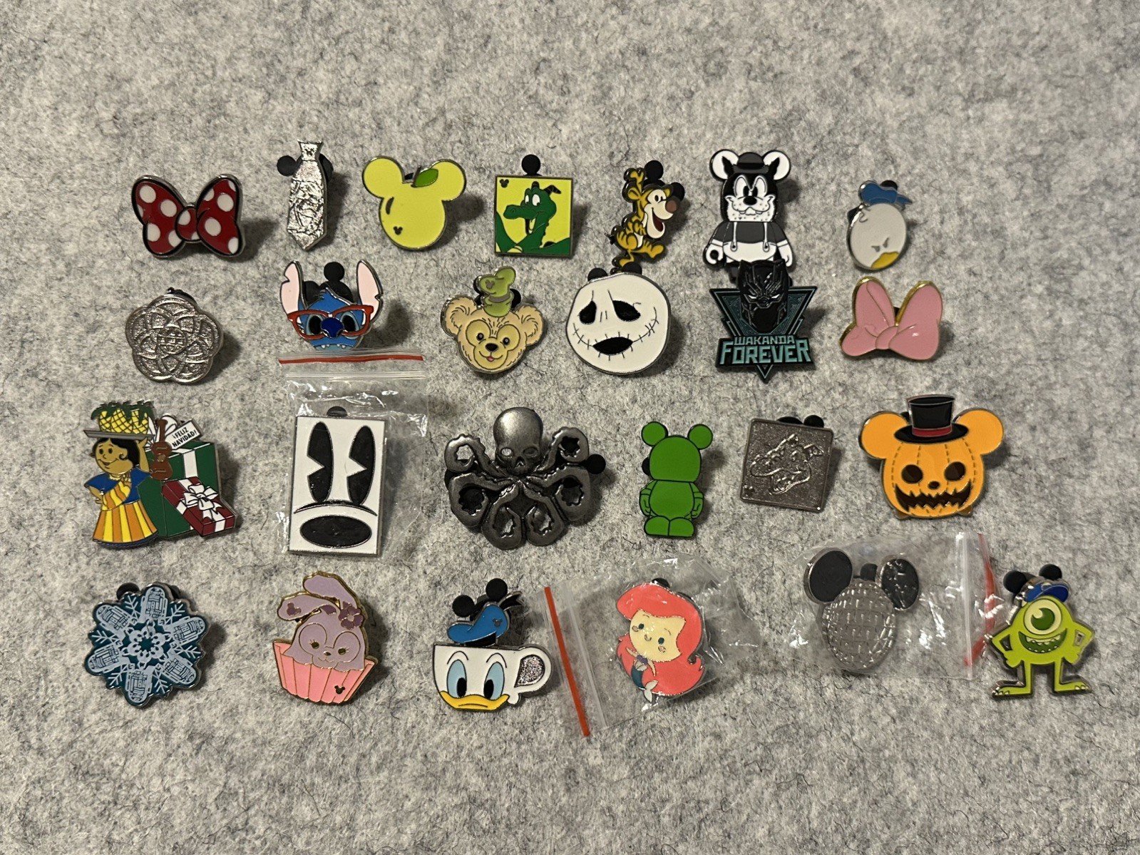 Disney Pin Trading Lot of 25 Pins- No Duplicates, Free Shipping, 100% Tradable