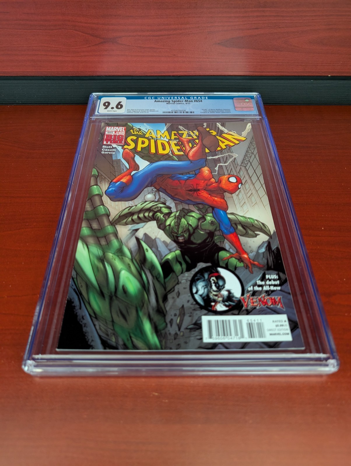 The Amazing Spider-Man #654 2011 Flash Thompson becomes Venom CGC 9.6 GRADED