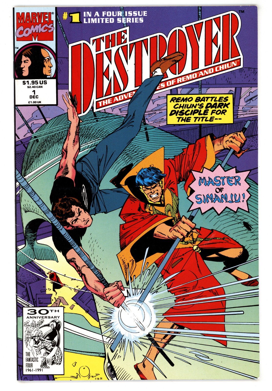 Destroyer, The (Vol. 3) #1 NM 9.4 1991 Walt Simonson Cover