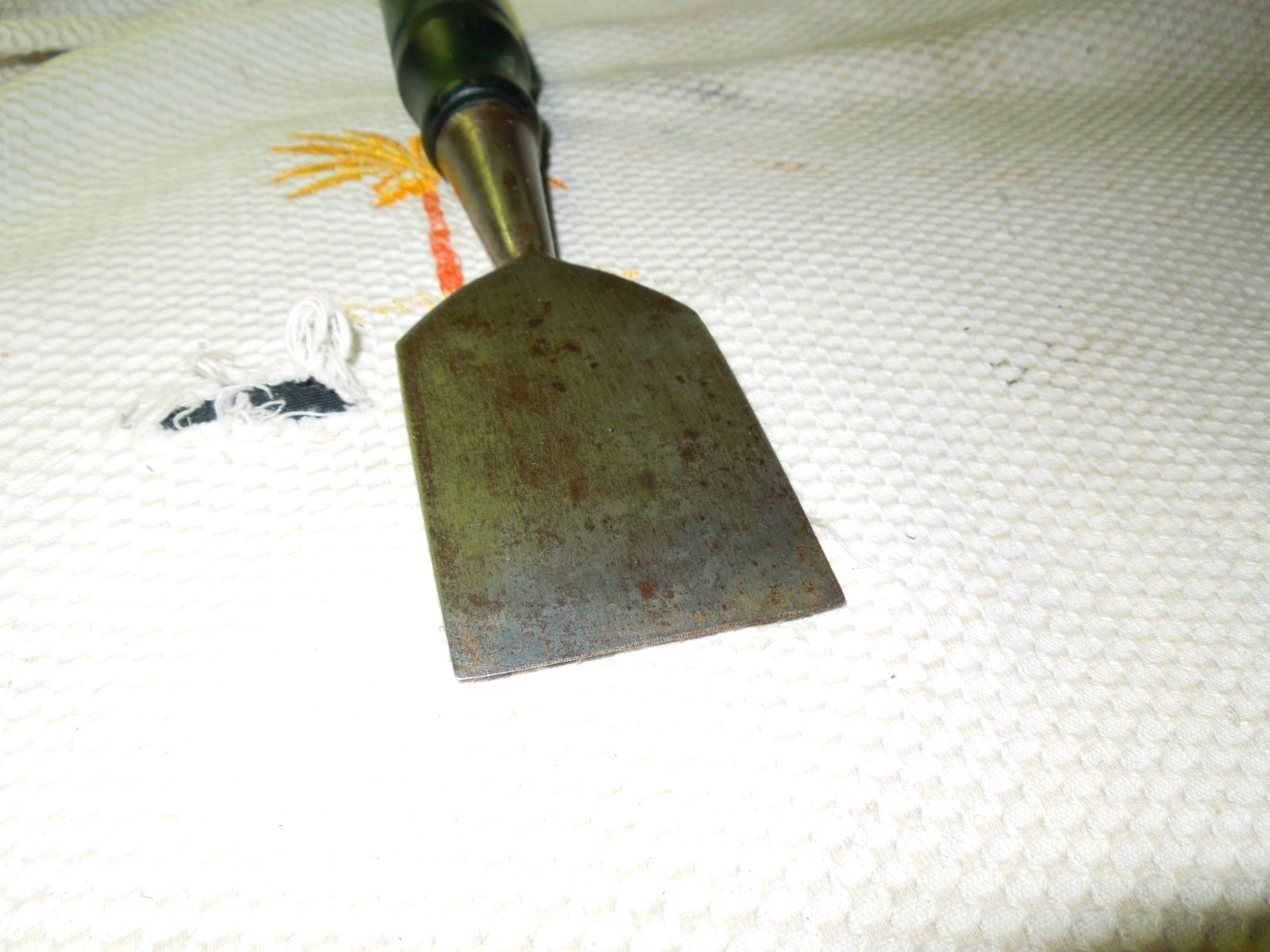 Vintage Greenlee 2” Bevel-edge Socket Chisel Hard Wear Handle USA Green